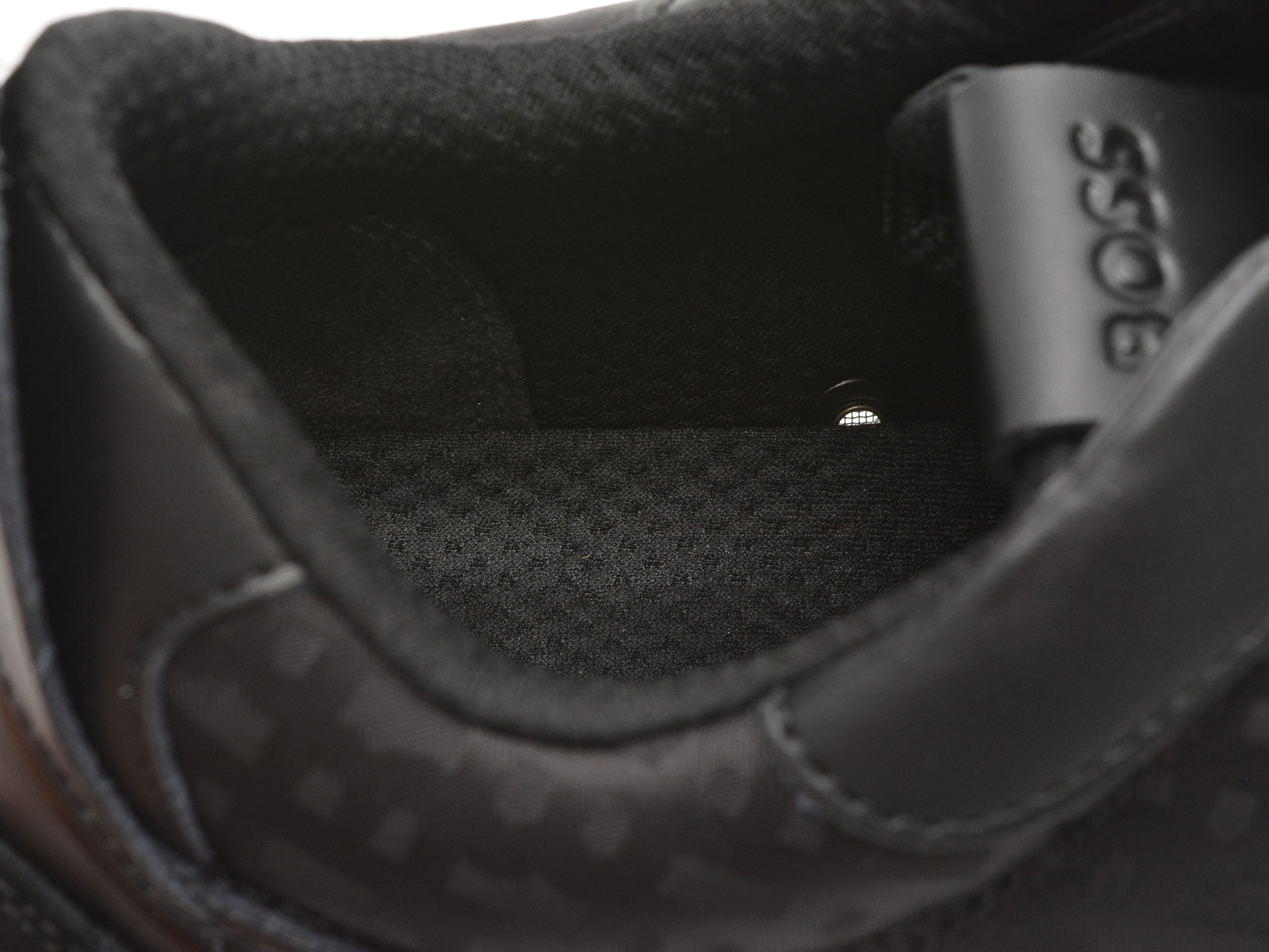 Pantofi sport BOSS negri, 6496, din material textil