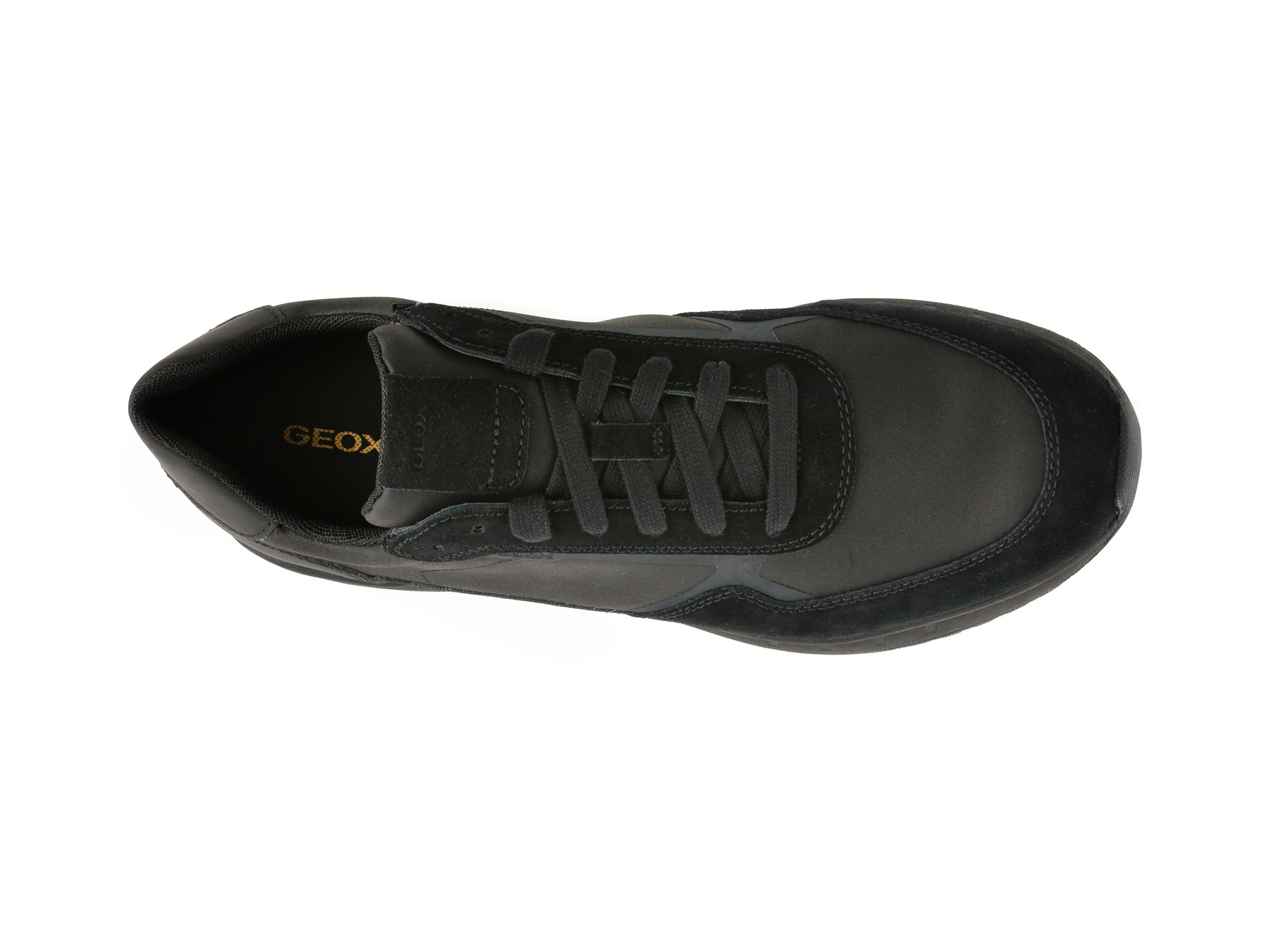 Pantofi sport GEOX negri, U55LCA, din material textil