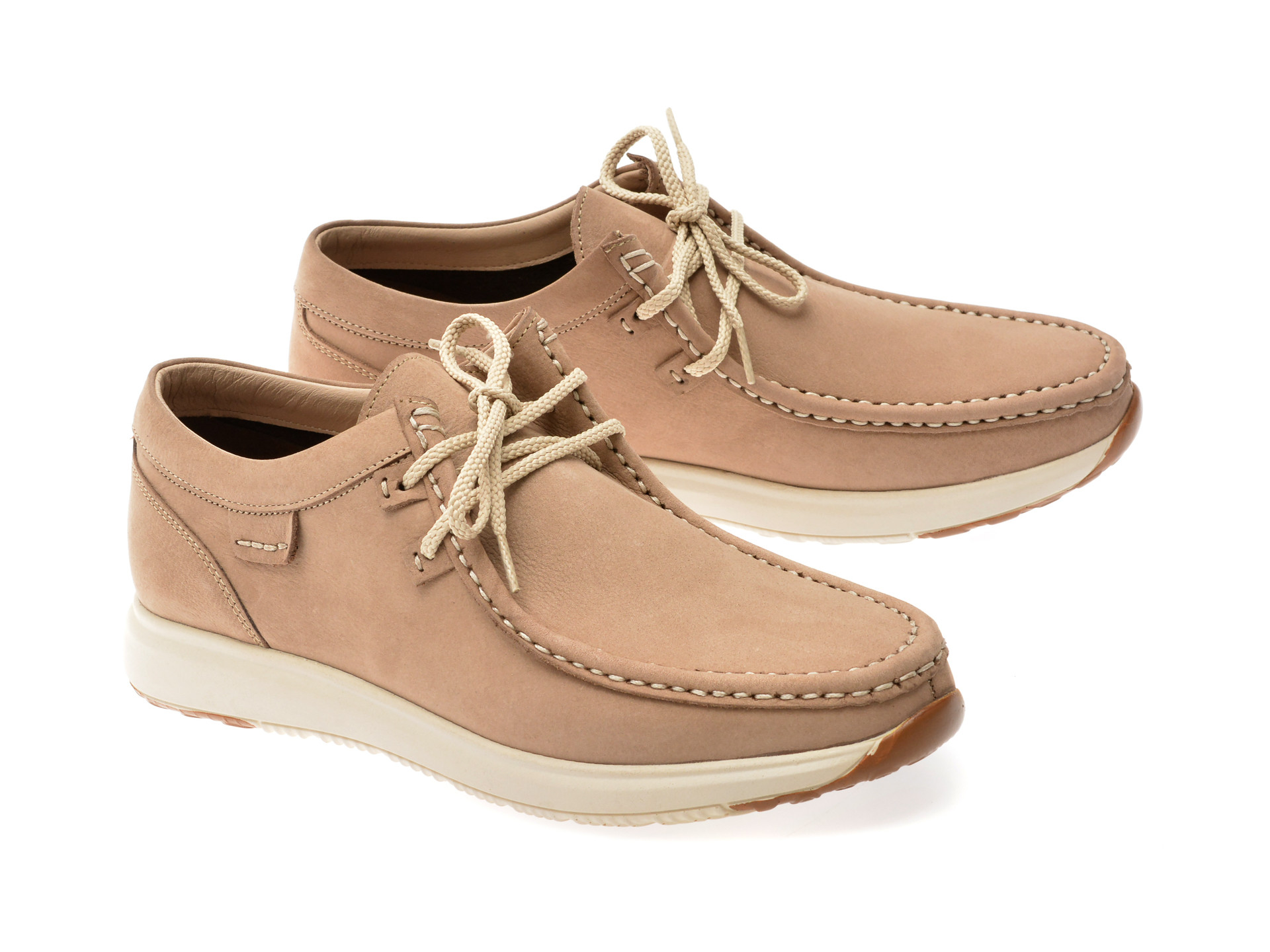 Mocasini OTTER gri, SF2002, din nabuc