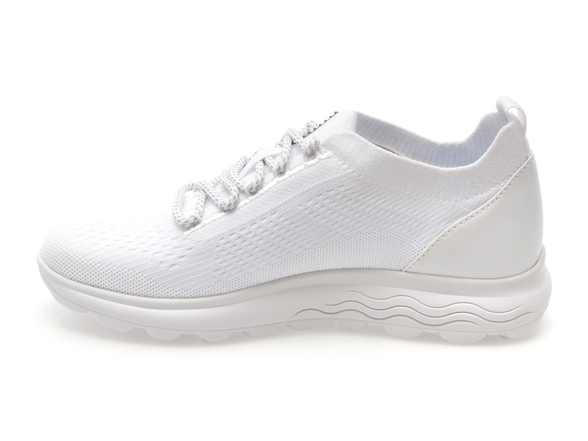 Pantofi sport GEOX albi, D15NUA, din material textil