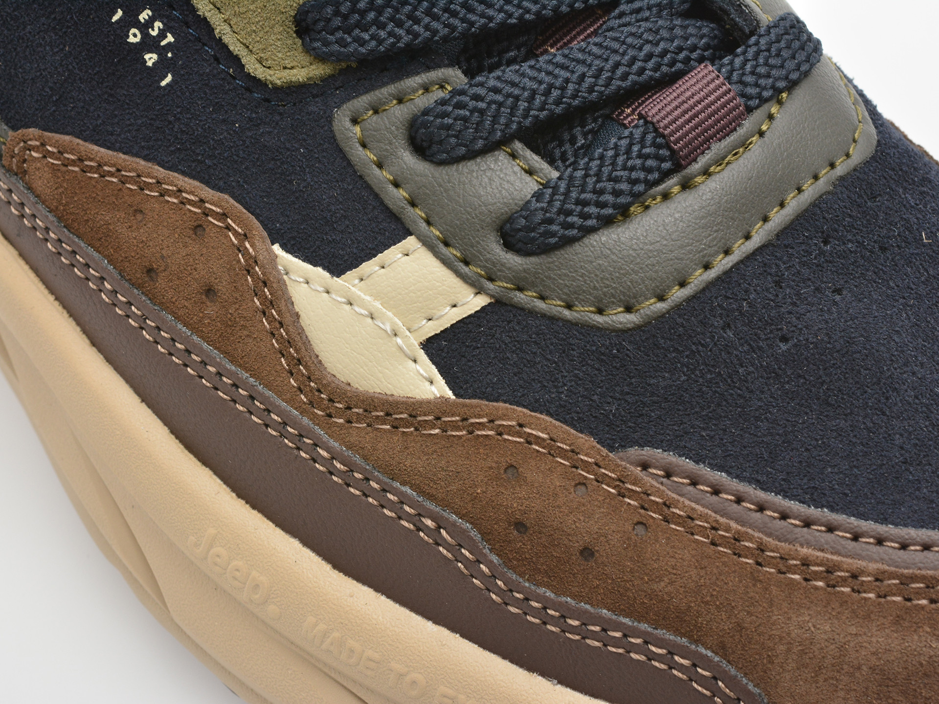 Pantofi sport JEEP bleumarin, M52070A, din piele naturala