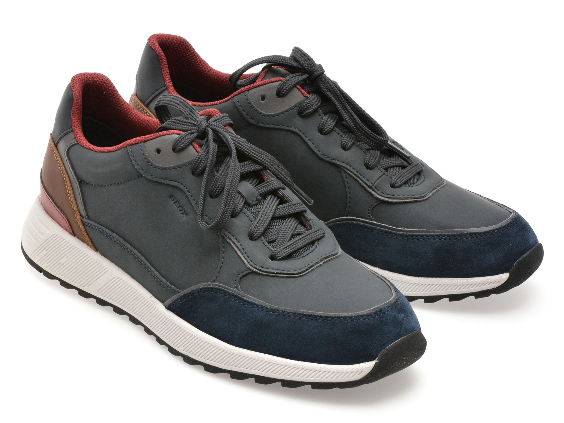 Pantofi sport GEOX bleumarin, U55F1B, din piele naturala