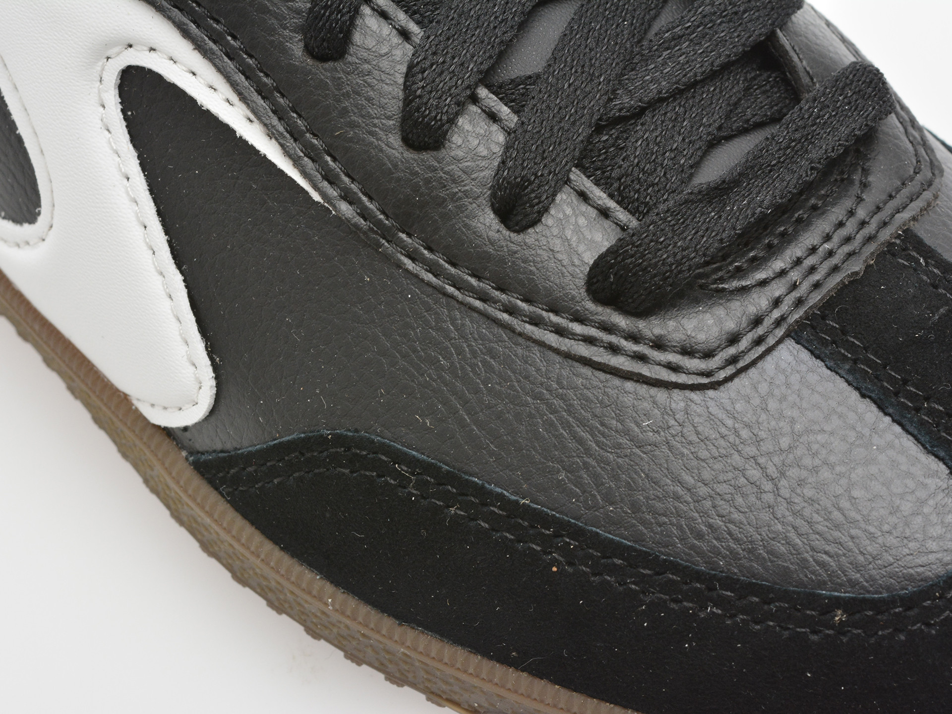 Pantofi sport SKECHERS alb-negru, HOTSHOT, din piele naturala