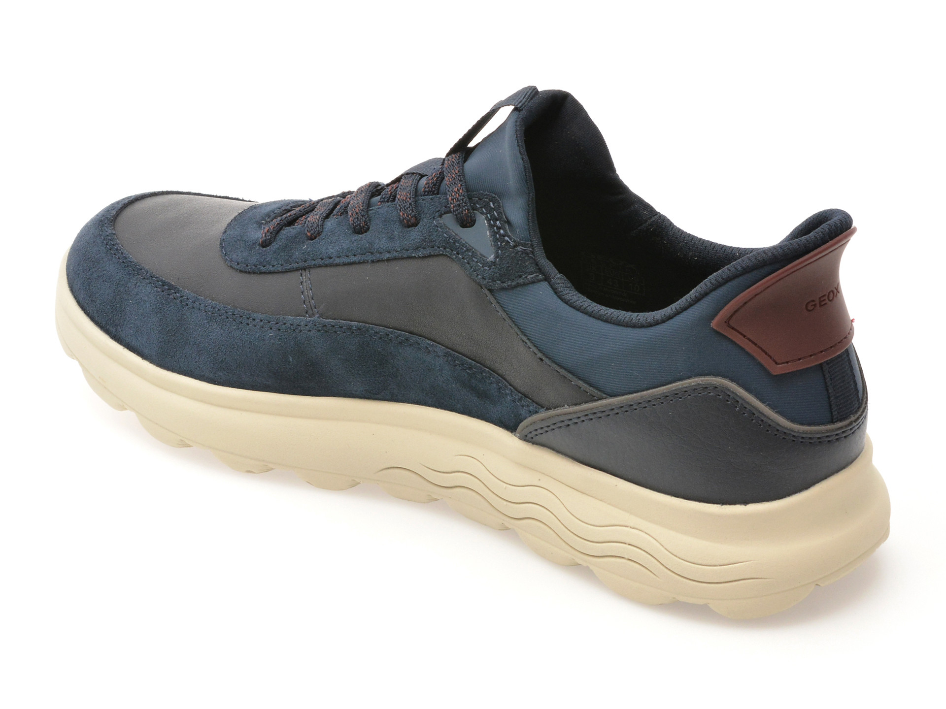 Pantofi sport GEOX bleumarin, U56MPA, din piele naturala