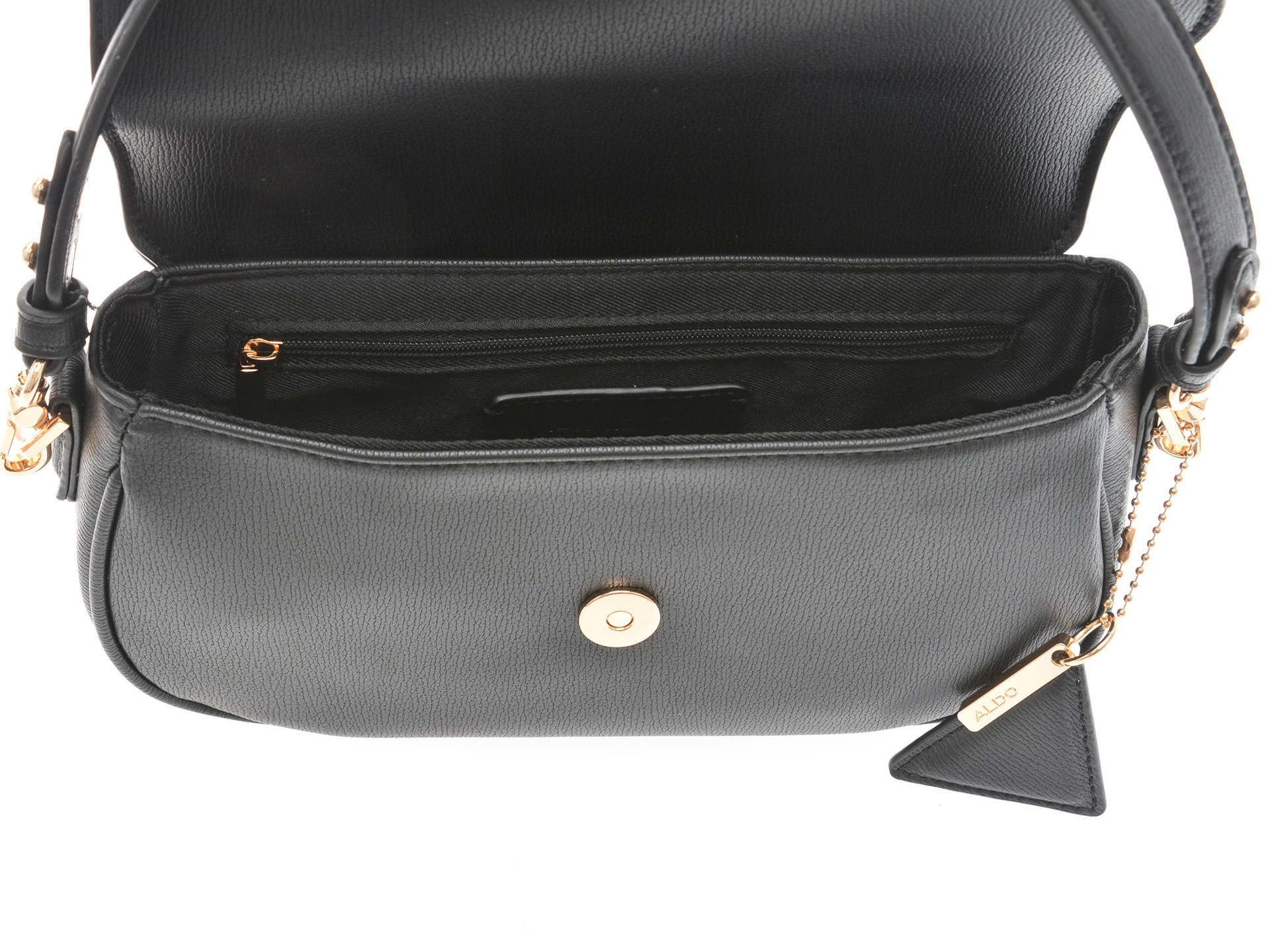 Geanta ALDO neagra, LUXESHOULDER 001, din piele ecologica