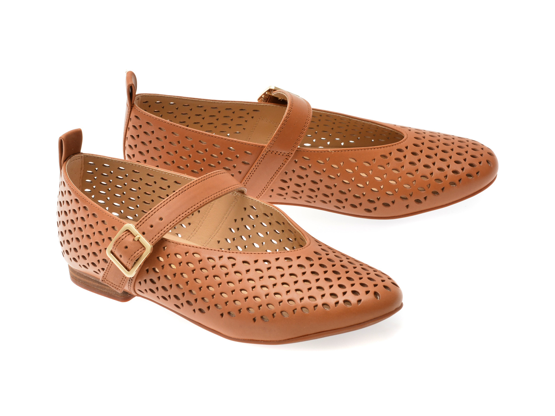 Balerini CLARKS maro, FAWNA JANE, din piele naturala