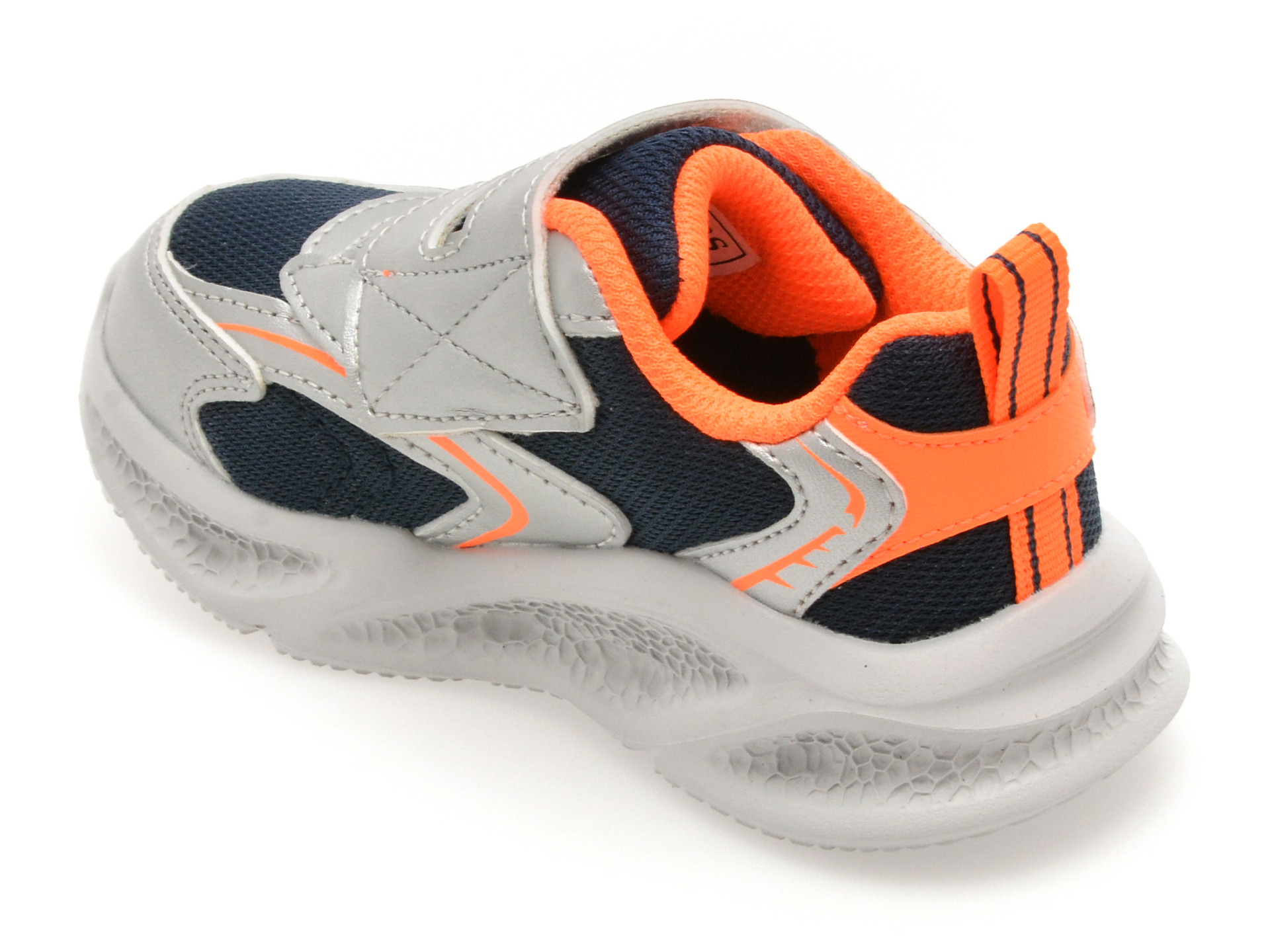 Pantofi sport SKECHERS argintii, METEOR-LIGHTS, din material textil