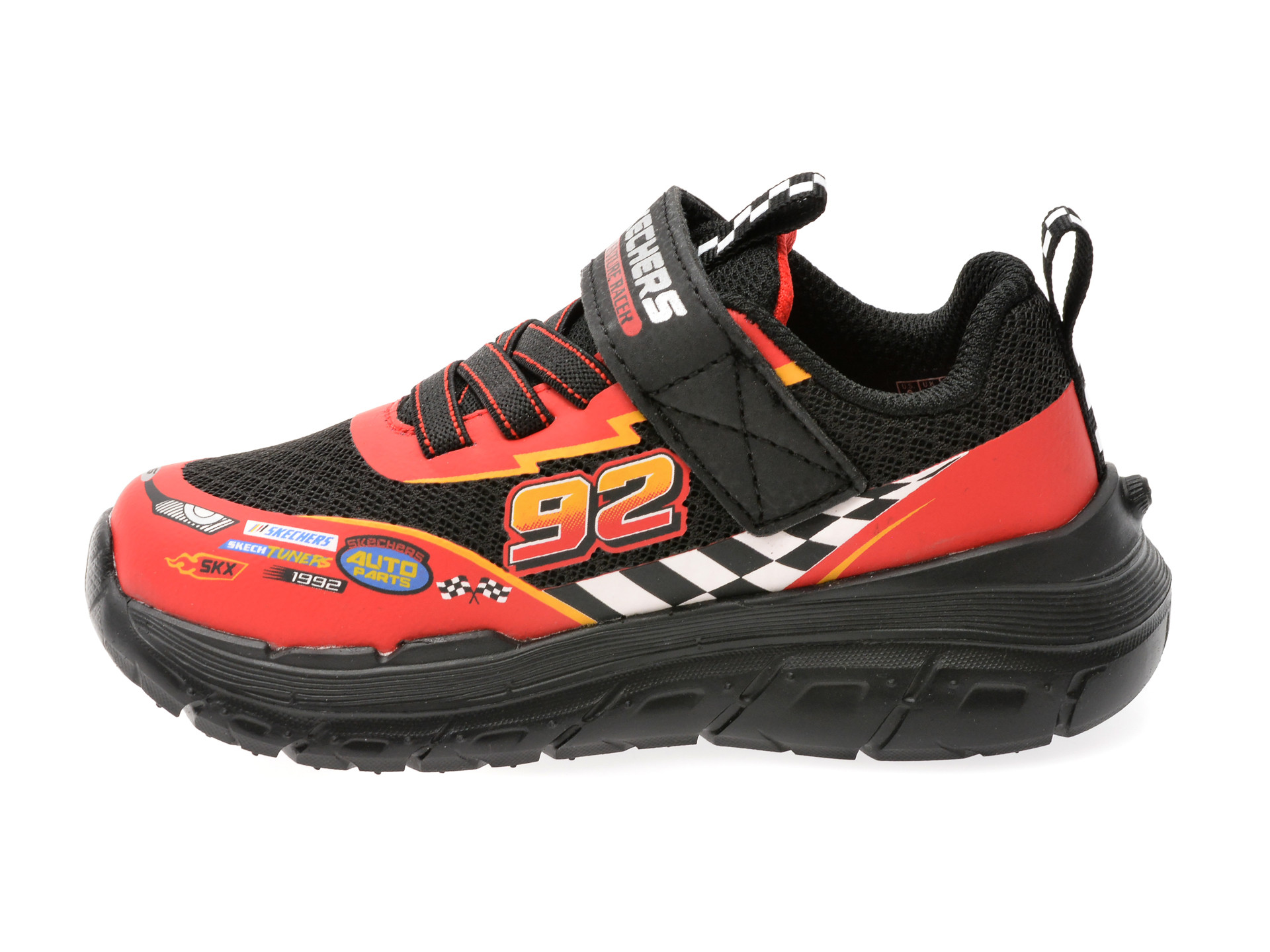 Pantofi sport SKECHERS rosii, SKECH TRACKS, din material textil