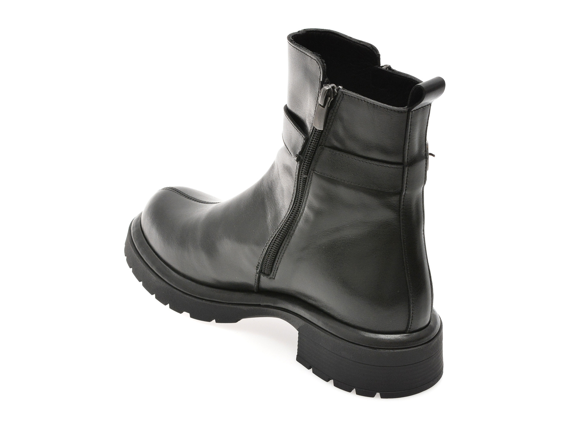 Ghete IMAGE negre, 1504181, din piele naturala