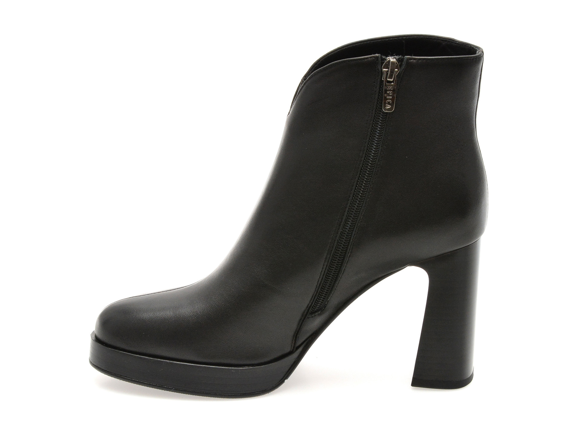 Botine EPICA negre, 2392, din piele naturala