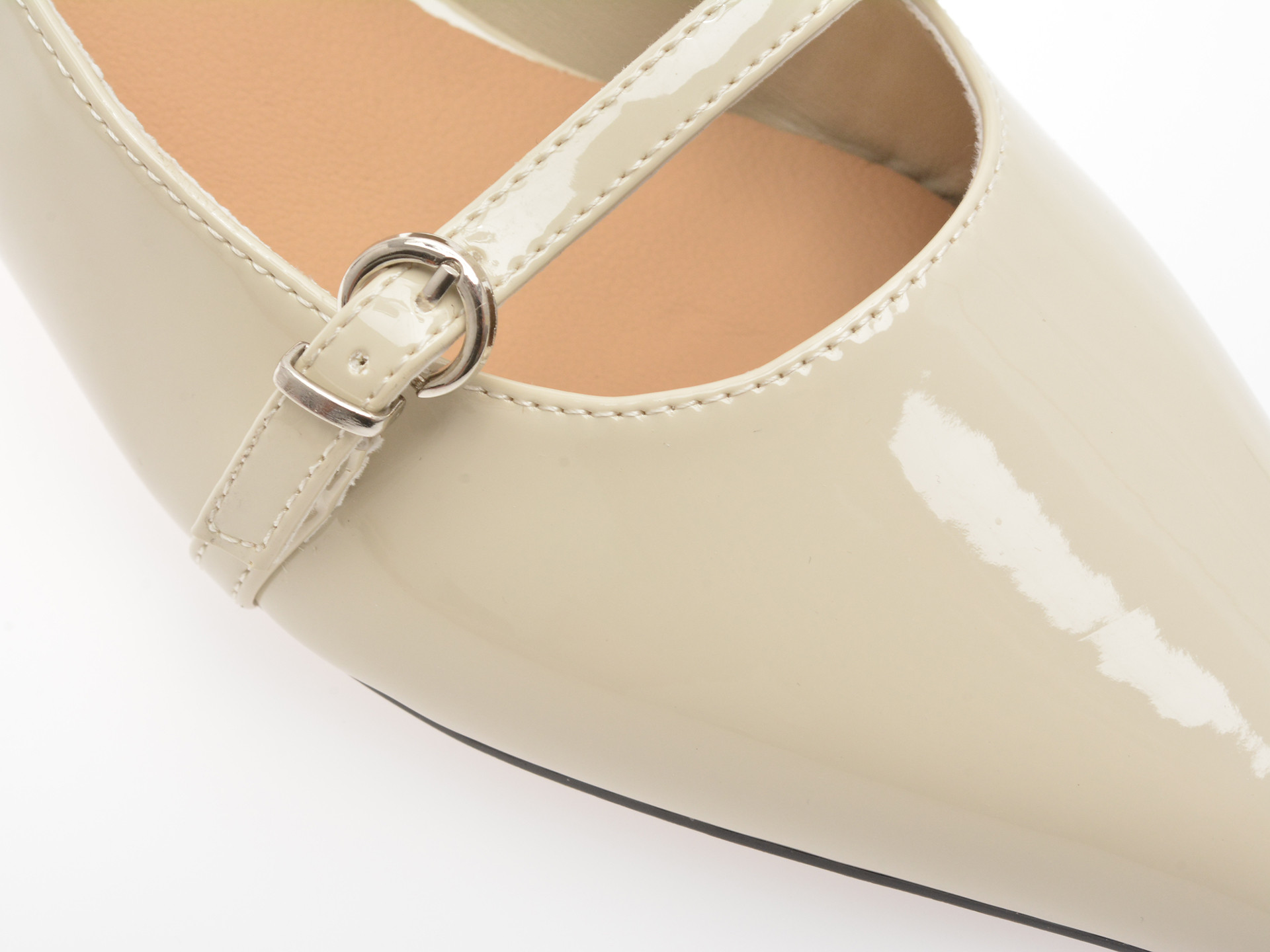 Pantofi eleganti EPICA bej, 26U2257, din piele ecologica lacuita