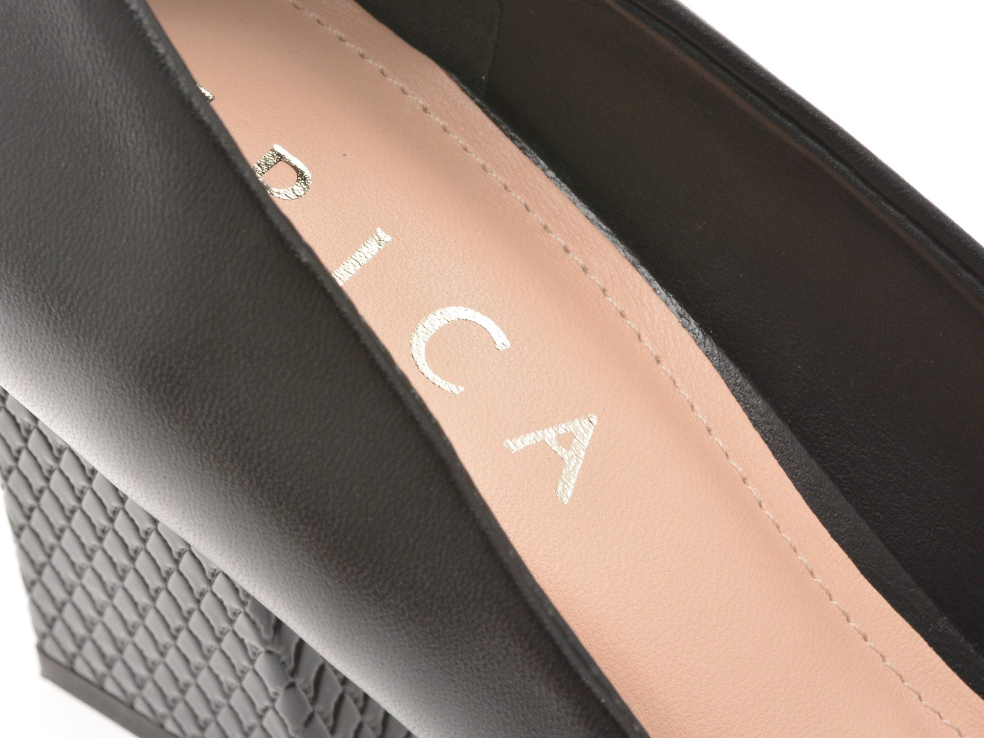 Pantofi EPICA negri, 1131665, din piele naturala lacuita