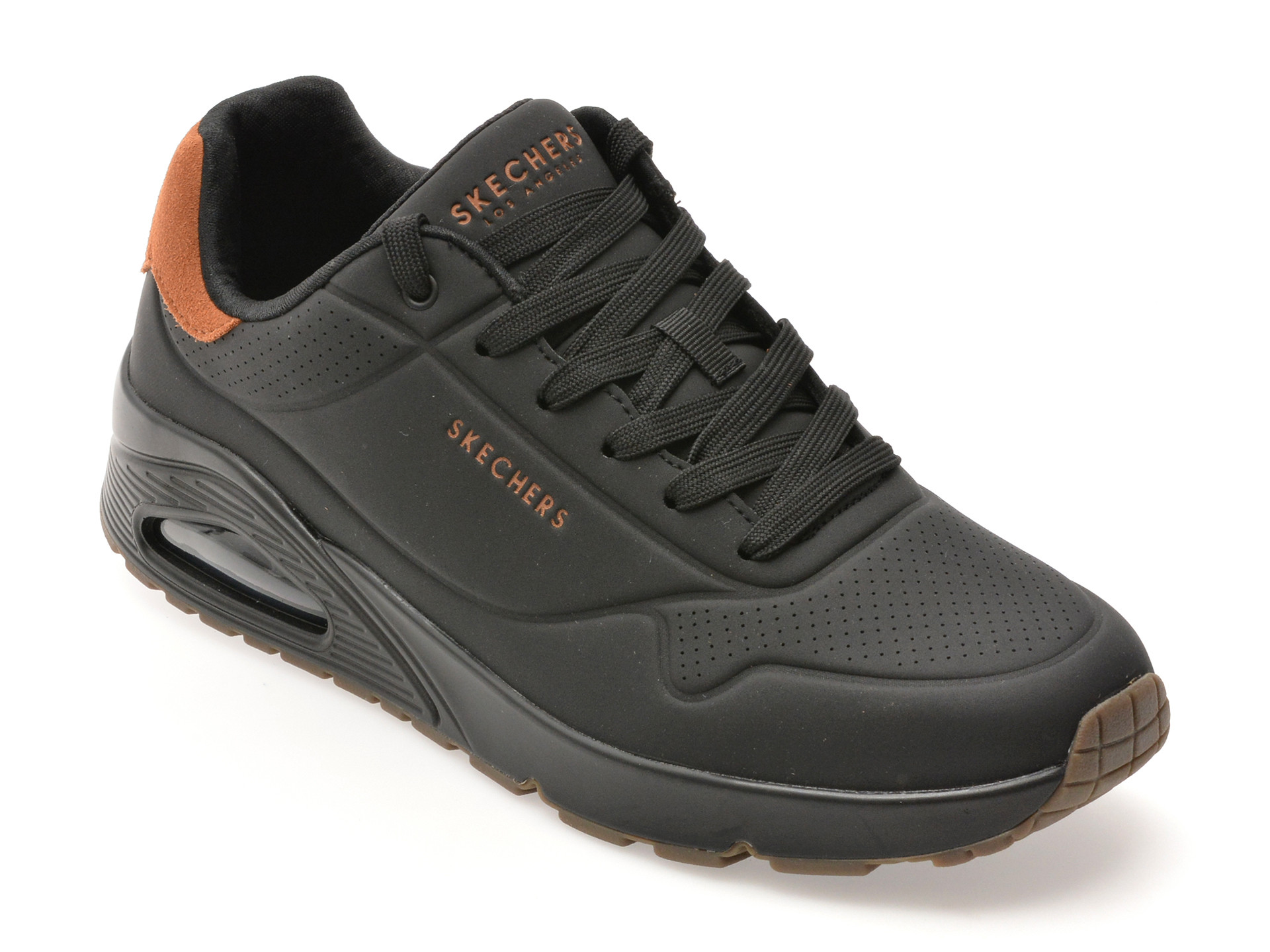 Pantofi sport SKECHERS negri, UNO, din piele ecologica