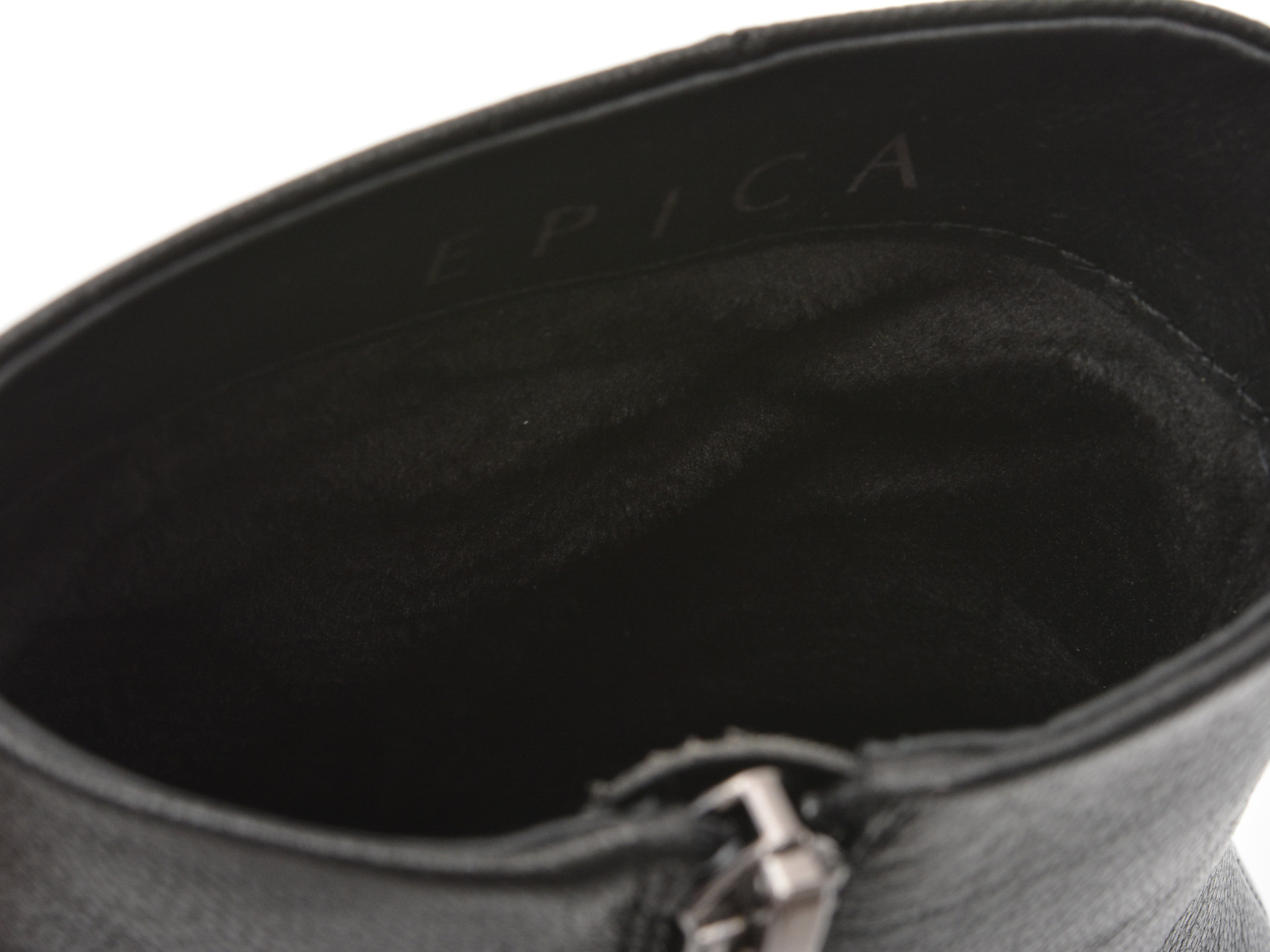 Botine elegante EPICA negre, B233, din piele naturala