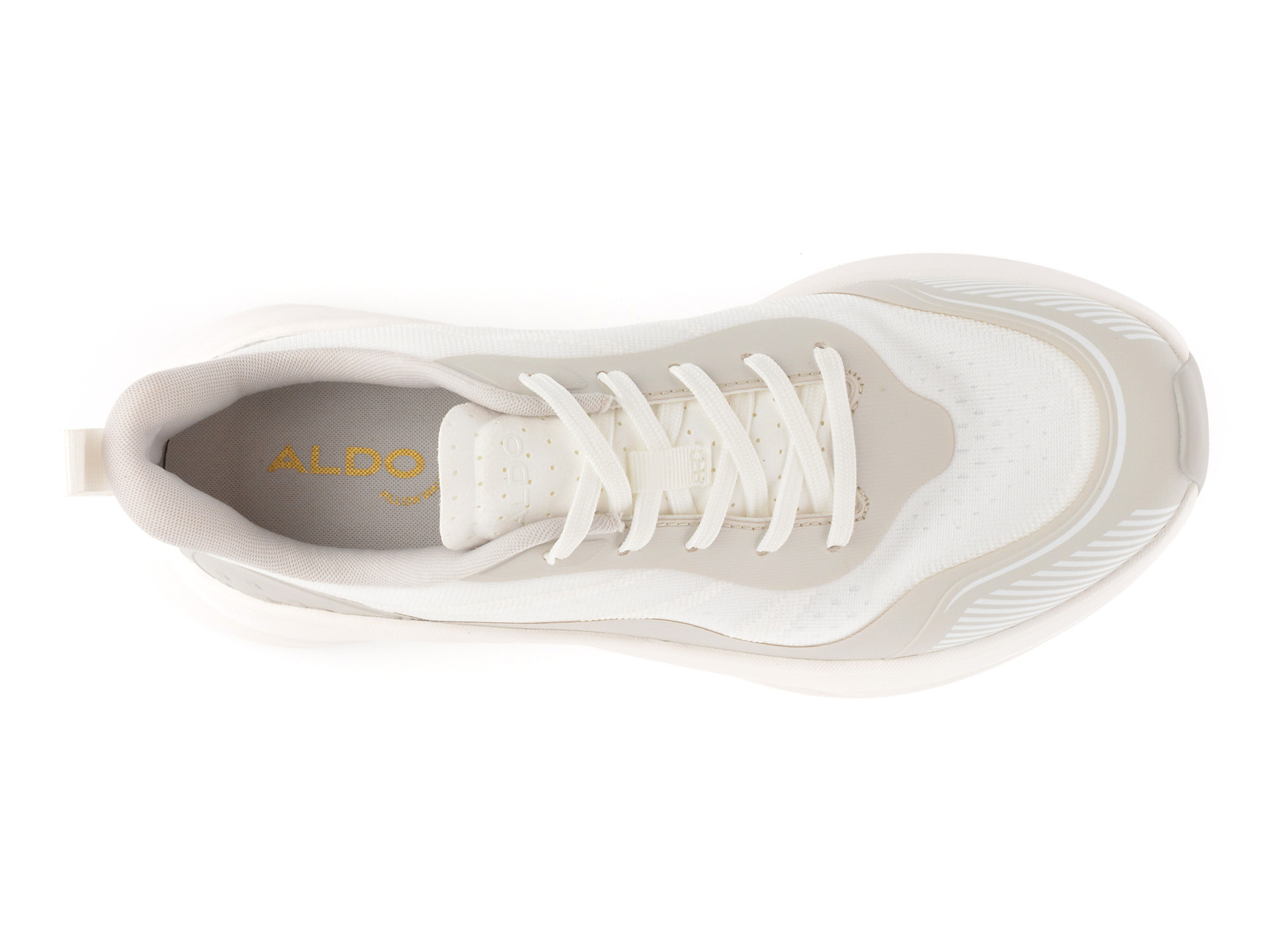Pantofi sport ALDO albi, PILLOW STEP 100, din material textil