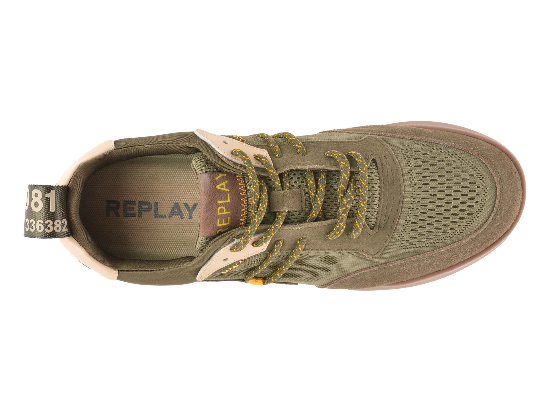 Pantofi sport REPLAY kaki, MS1P55L, din material textil
