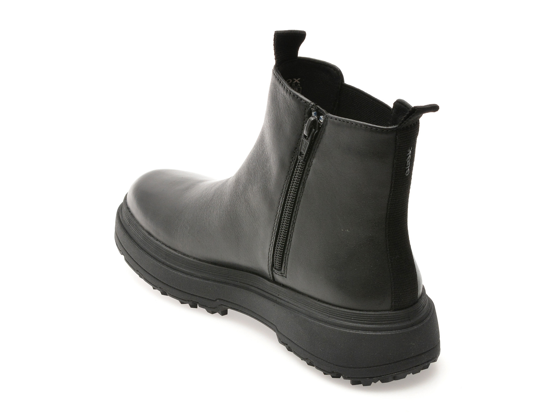 Ghete GEOX negre, D46XMD, din piele naturala