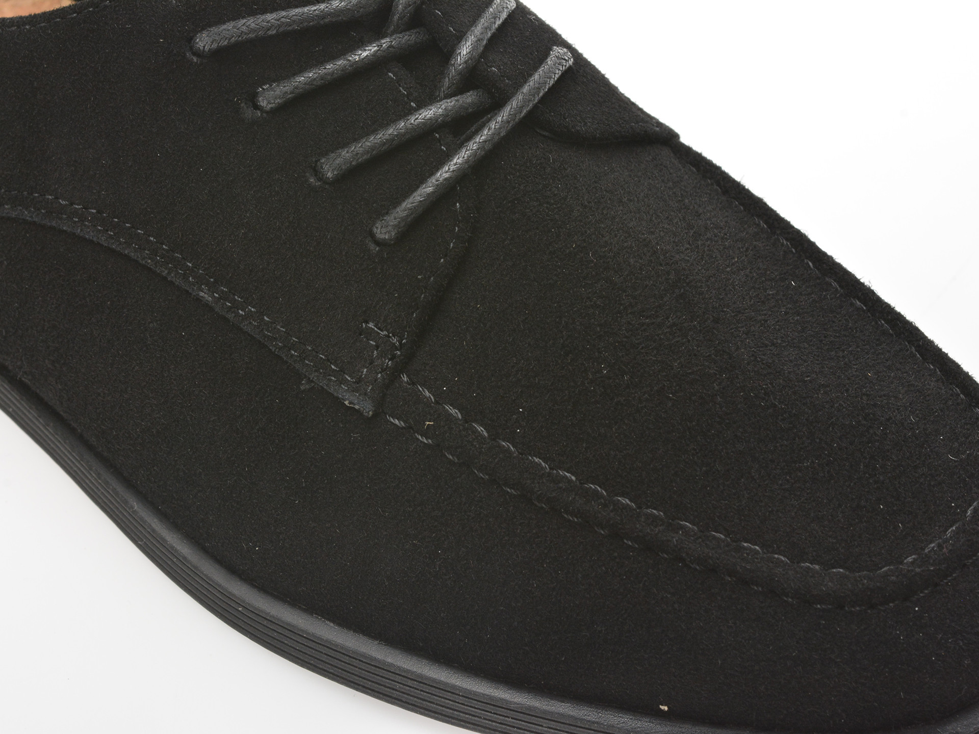 Pantofi EPICA negri, 1313C18, din piele intoarsa