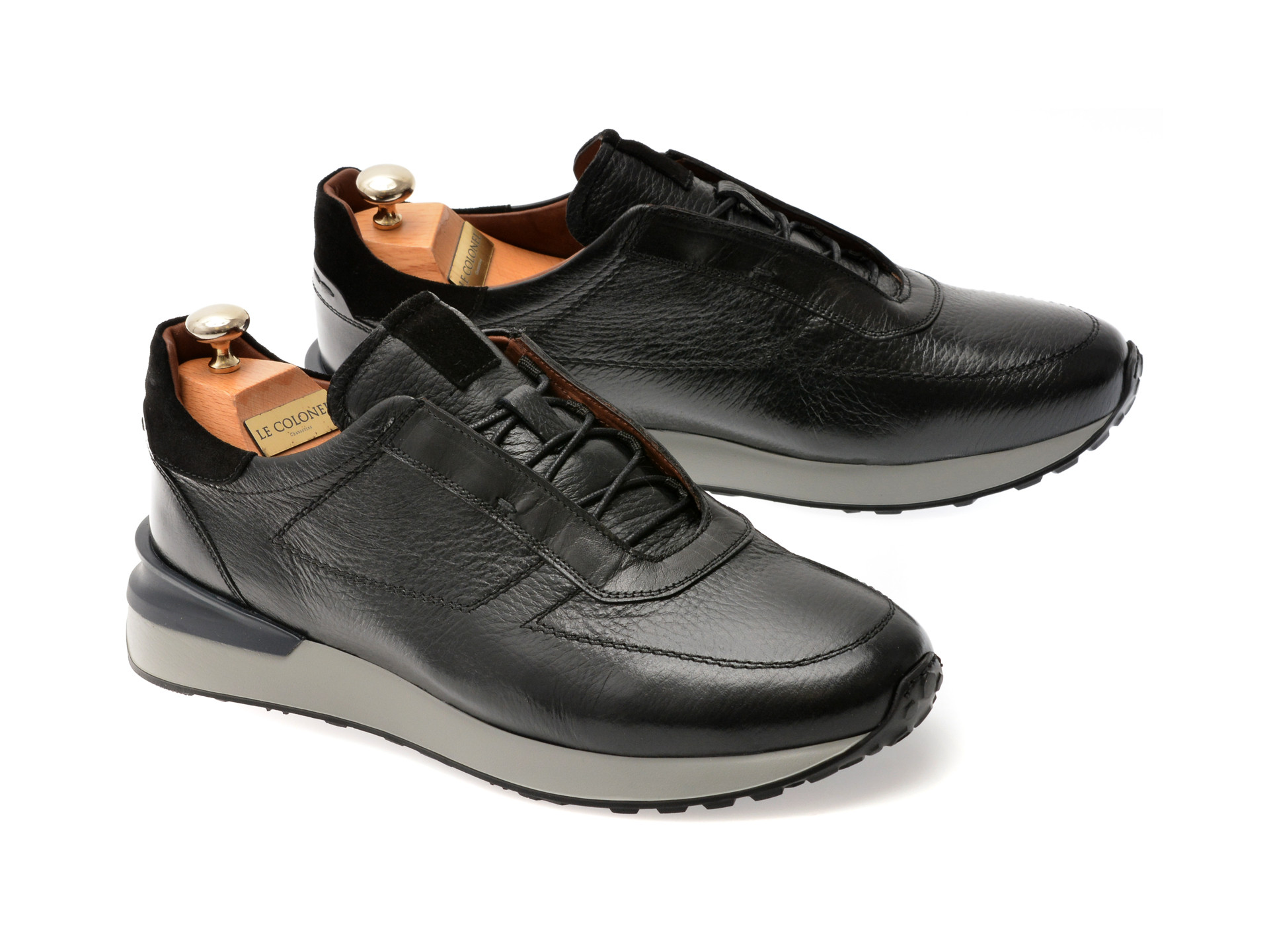Pantofi sport LE COLONEL negri, 66452, din piele naturala