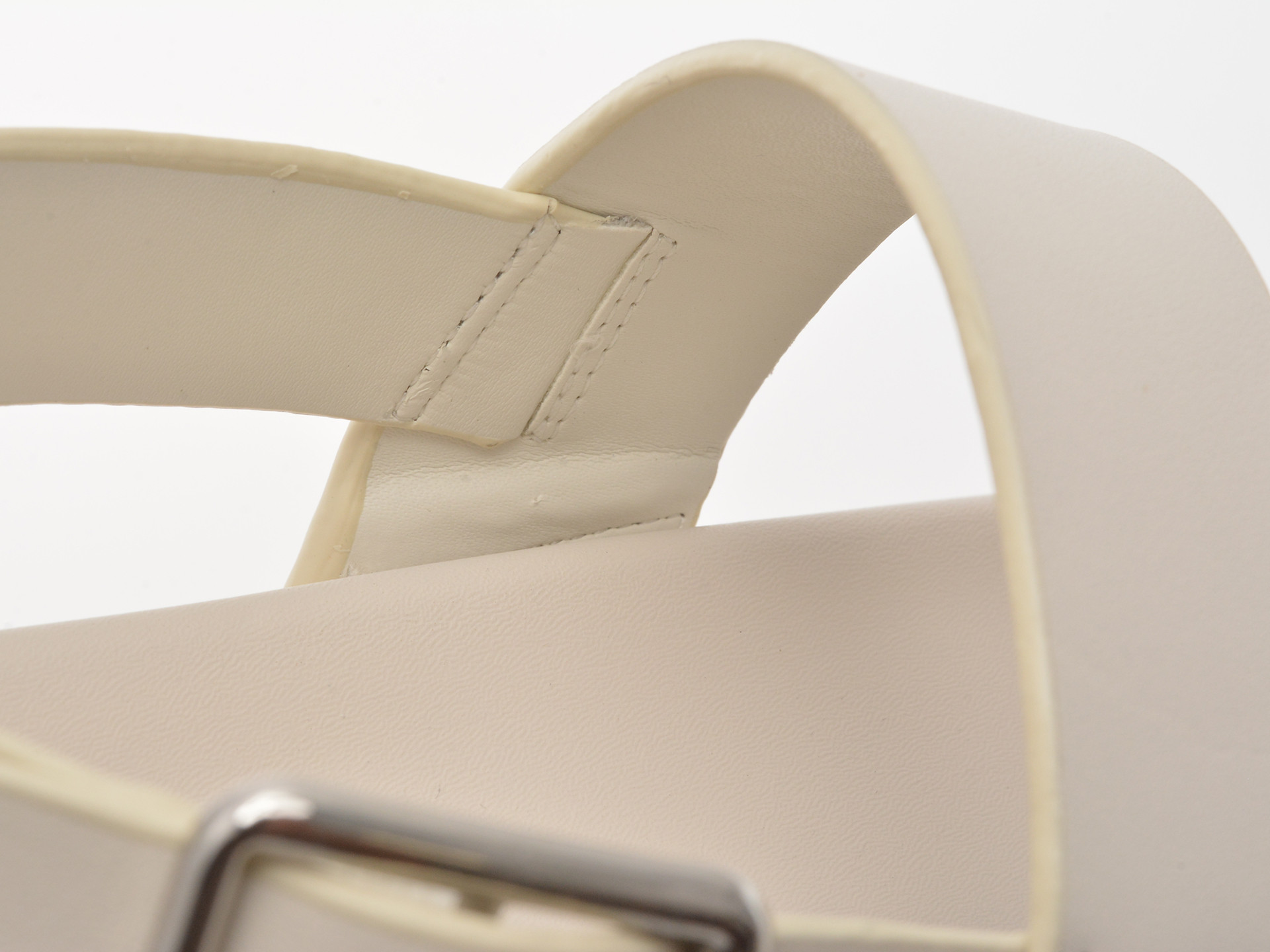 Sandale ALDO albe, LAROISEAN 121, din piele naturala