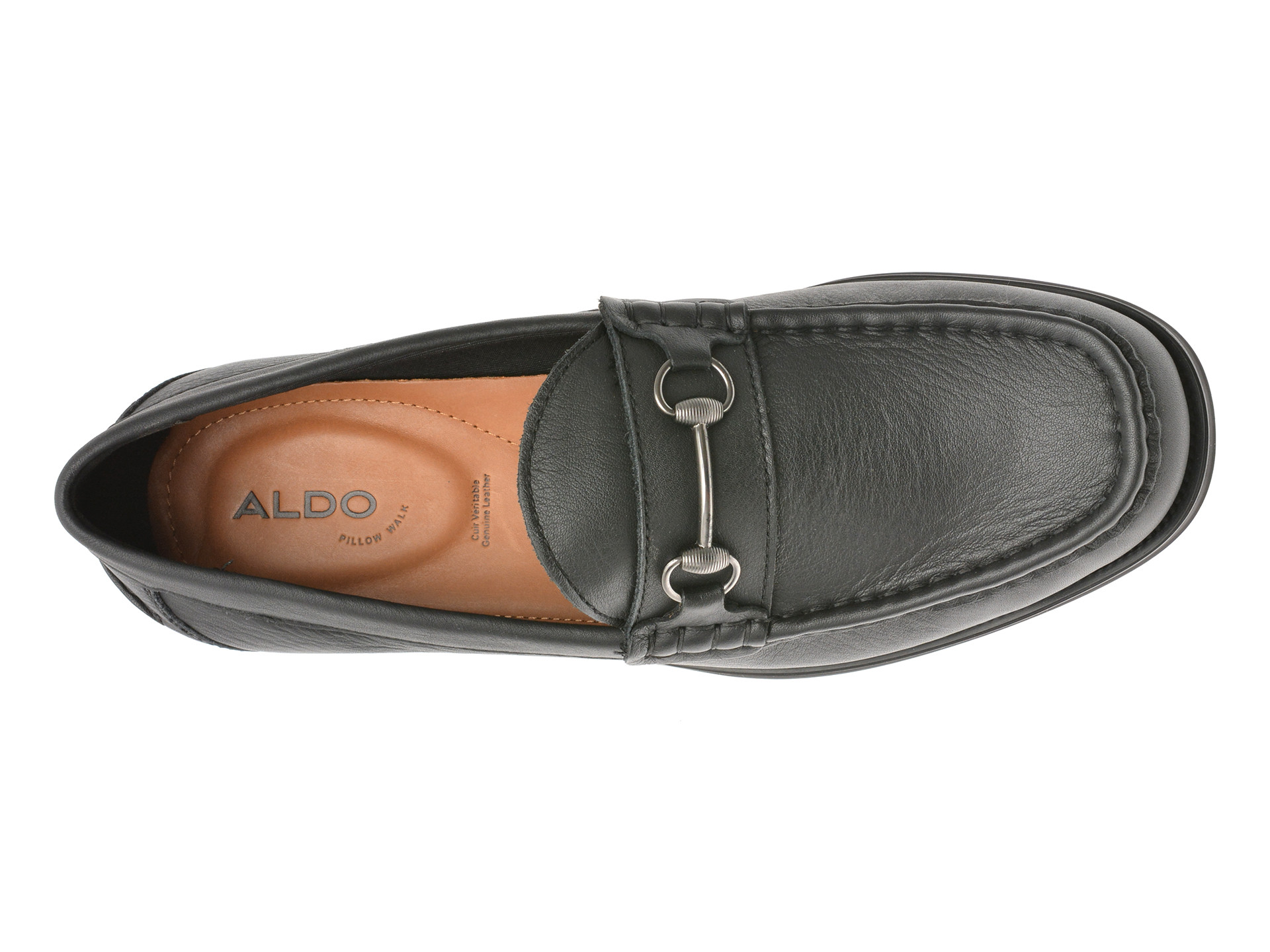Mocasini ALDO negri, WILDWOODD 001, din piele naturala