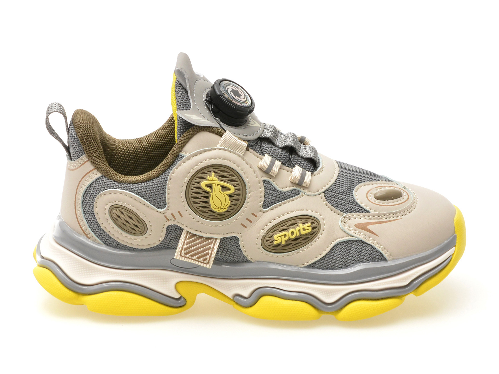 Pantofi sport SELECTION KIDS gri, 8076, din material textil