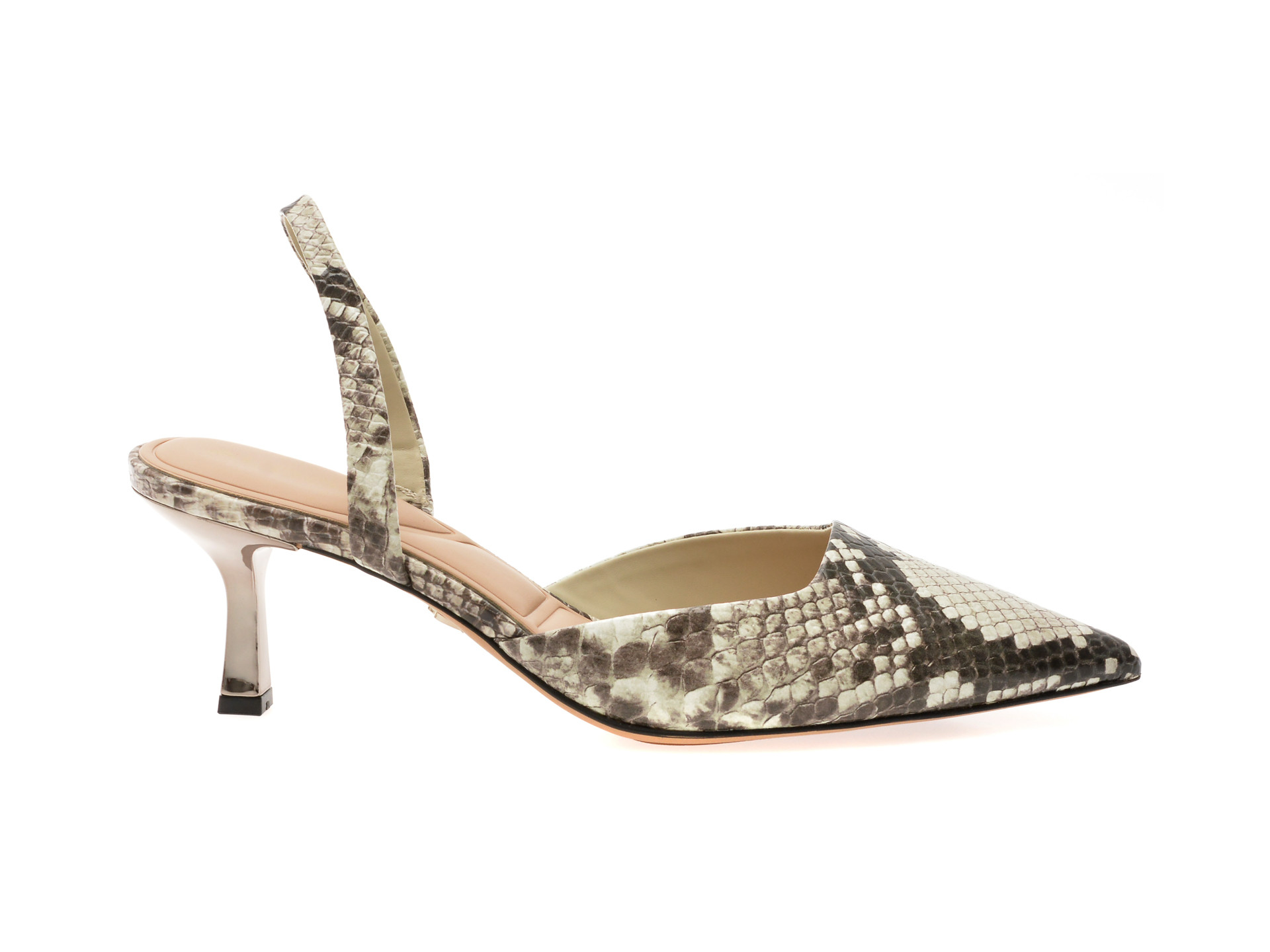 Pantofi eleganti ALDO alb-negru, GAVEDESSI 122, din piele naturala