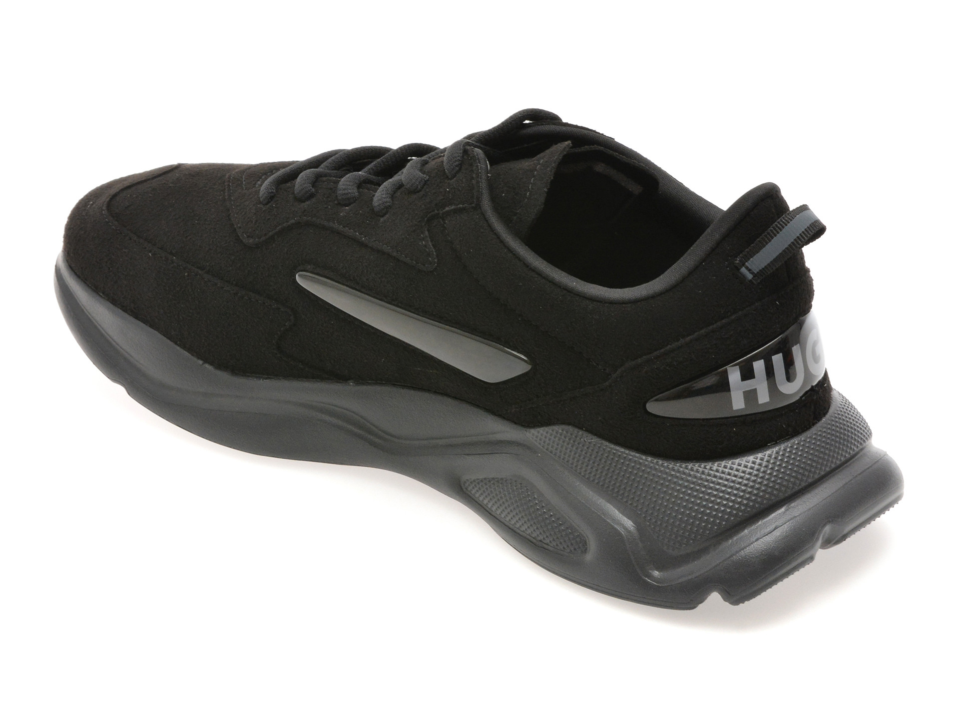 Pantofi sport HUGO negri, 8504, din material textil