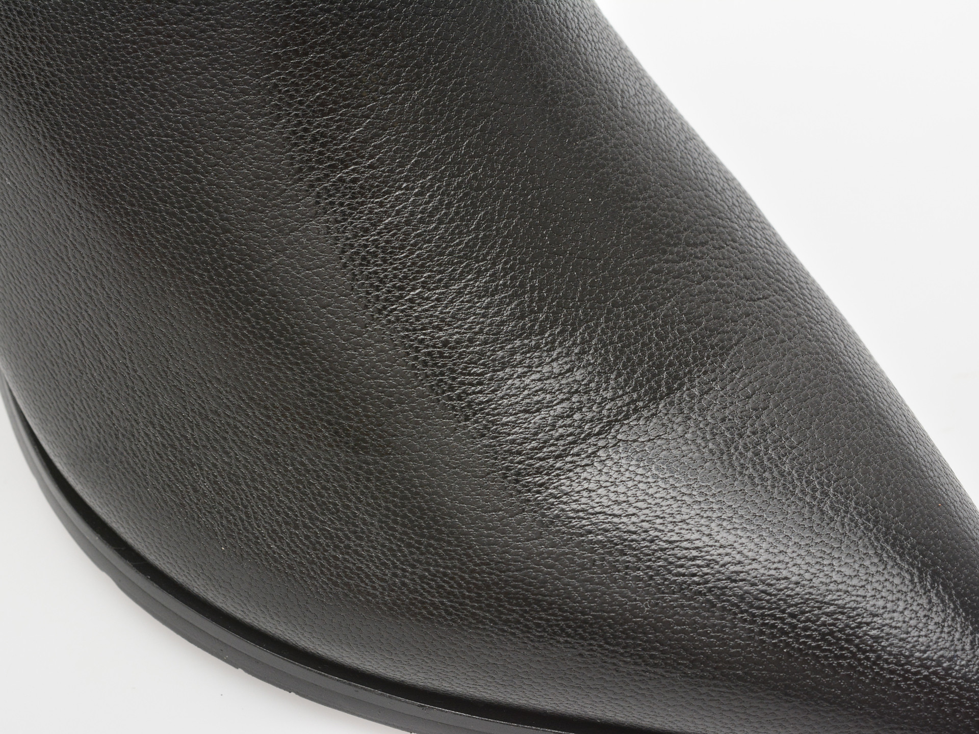 Botine elegante EPICA negre, B233, din piele naturala
