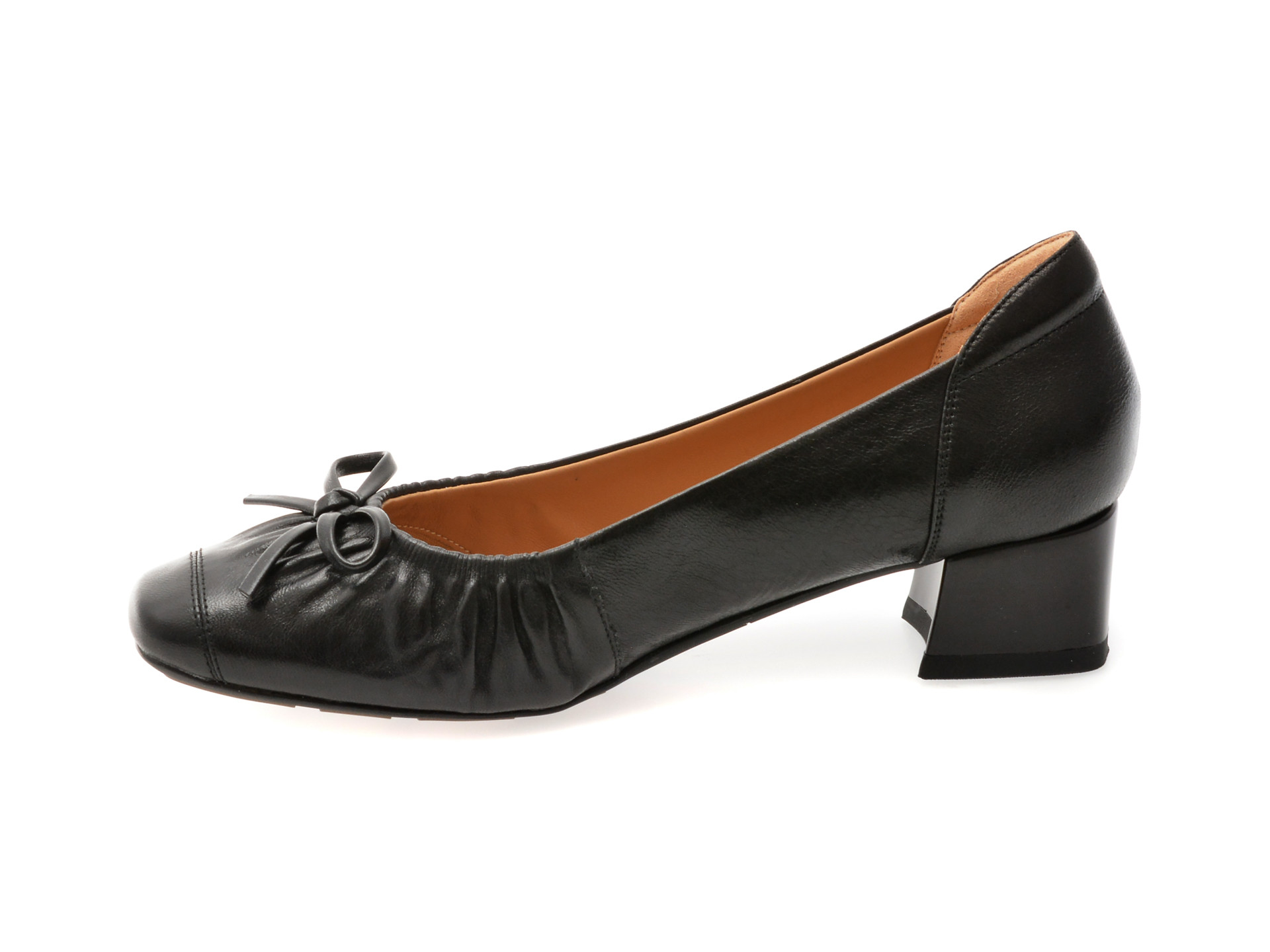 Balerini EPICA negri, 1D5598, din piele naturala