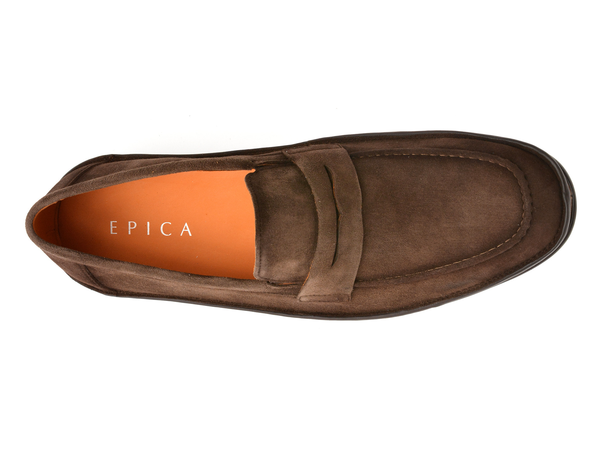 Mocasini EPICA kaki, B483, din piele intoarsa