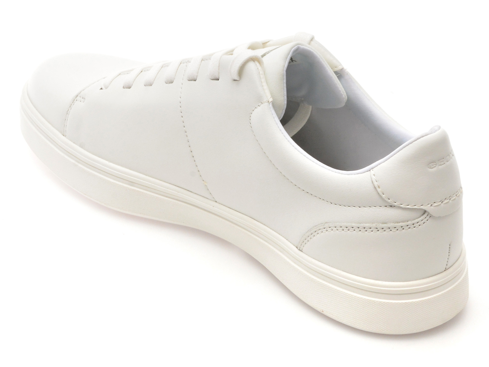 Pantofi sport GEOX albi, U55LDC, din piele naturala