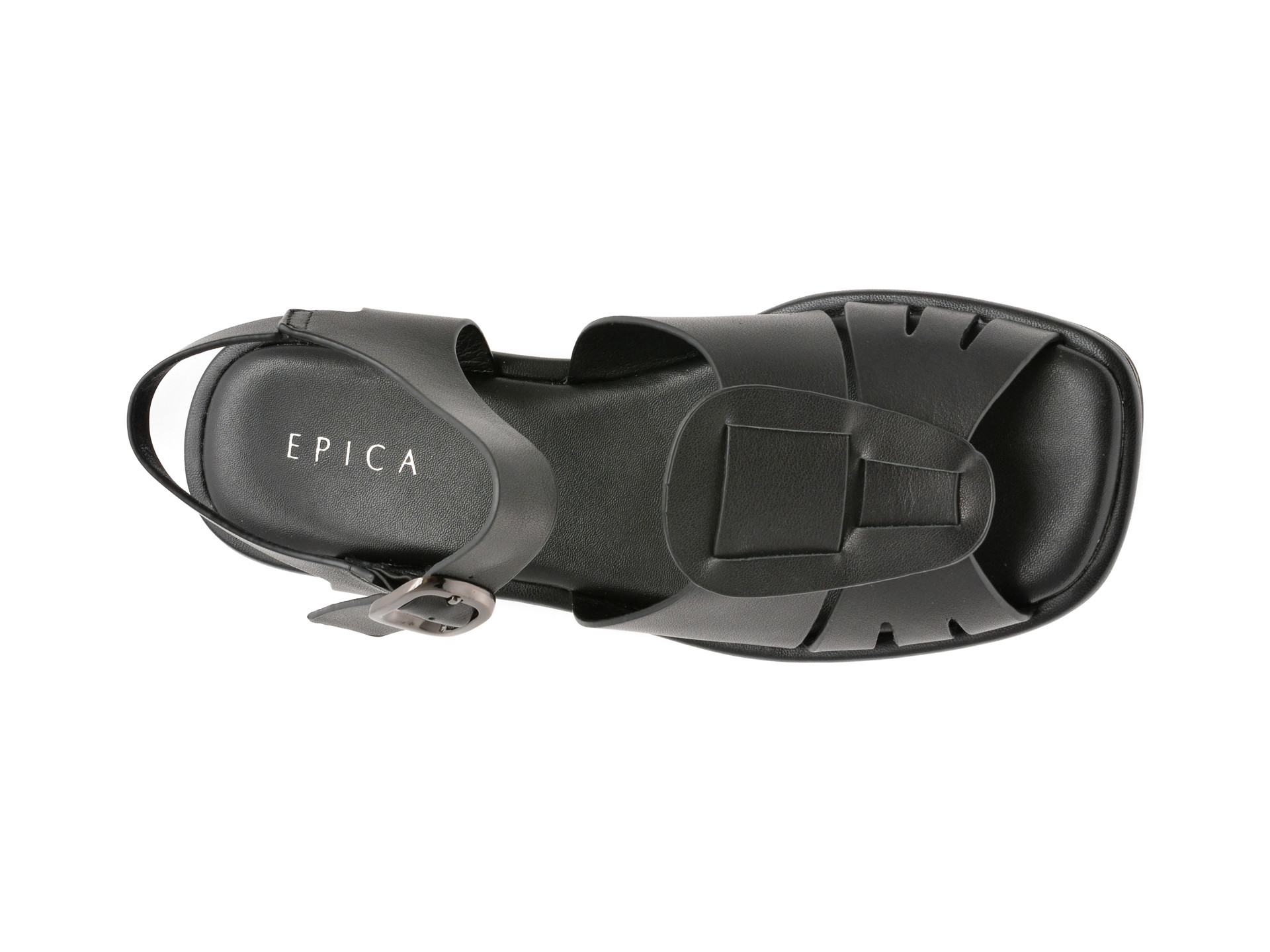 Sandale EPICA negre, 1383C20, din piele naturala