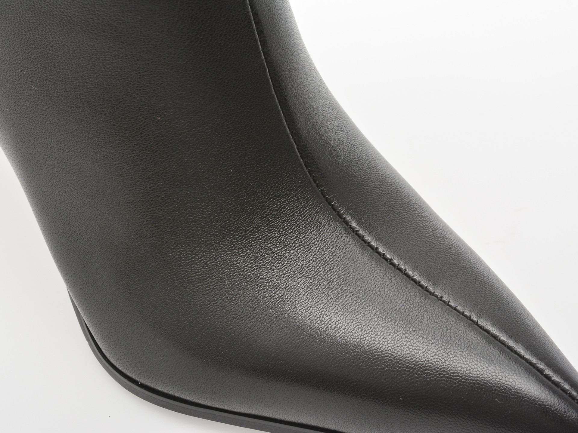Botine elegante EPICA negre, M5A, din piele naturala