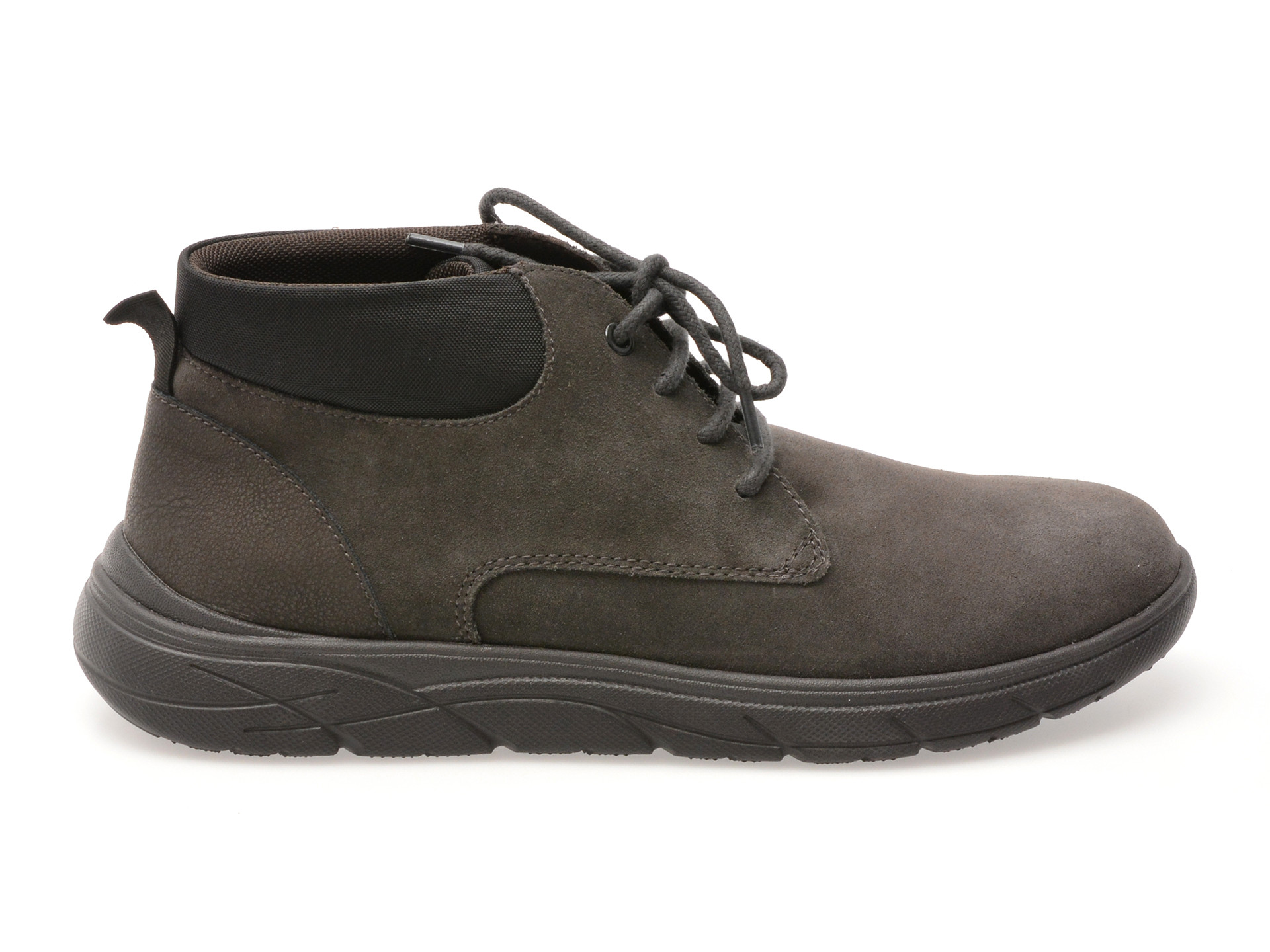 Ghete GEOX gri, U36E1B, din piele naturala