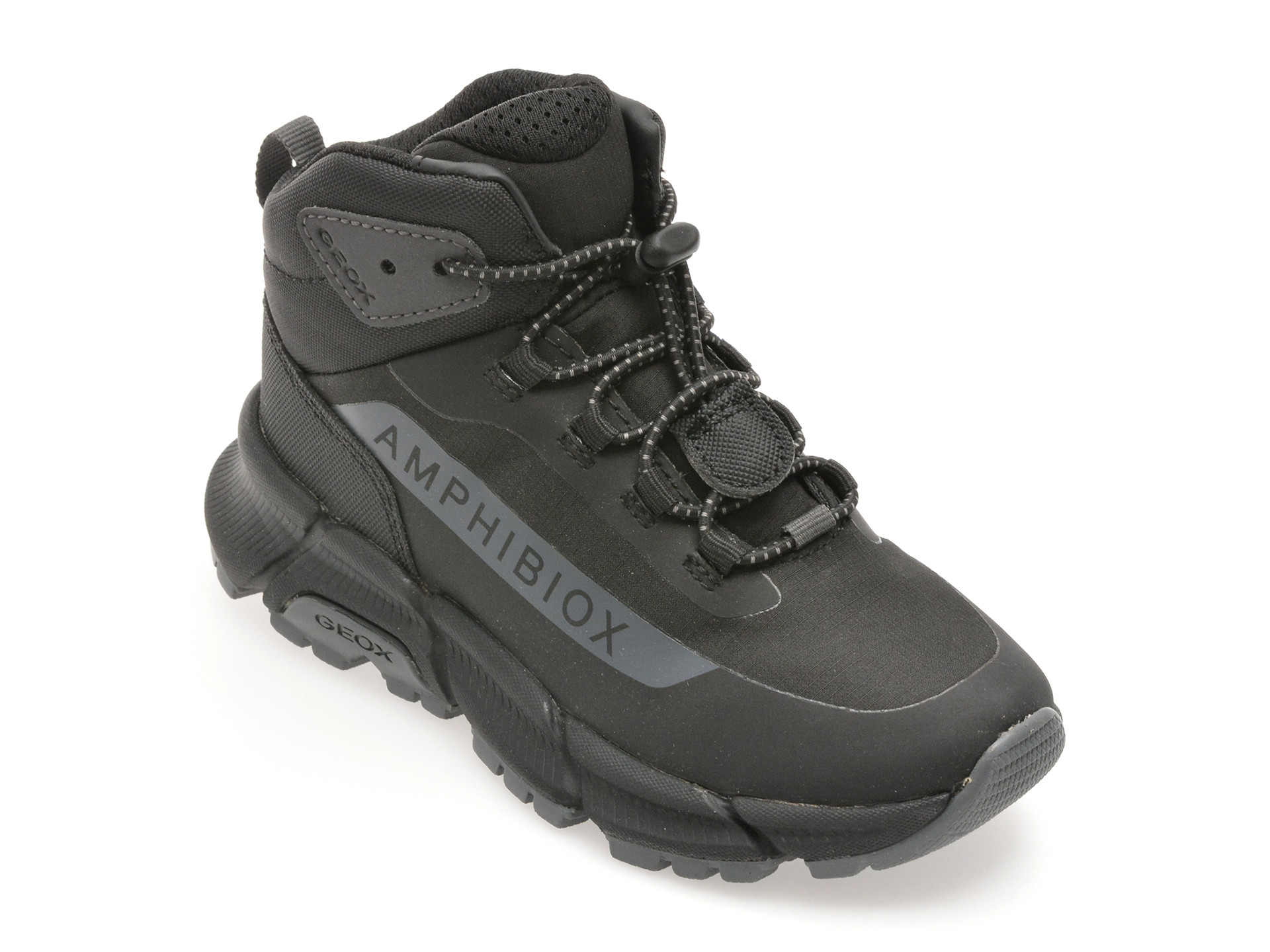 Ghete GEOX negre, J46LCA, din material textil