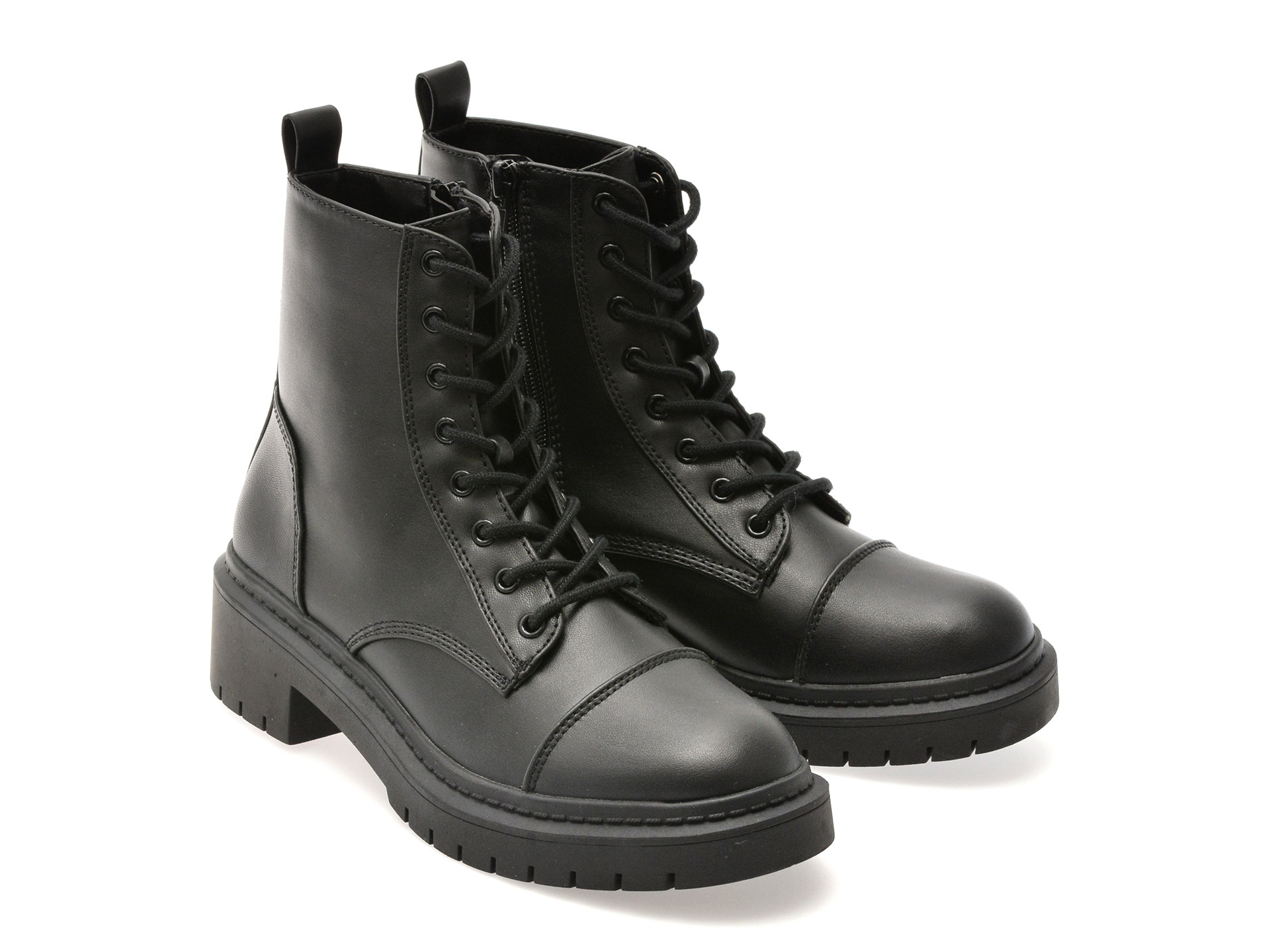 Bocanci ALDO negri, GOER 001, din piele ecologica