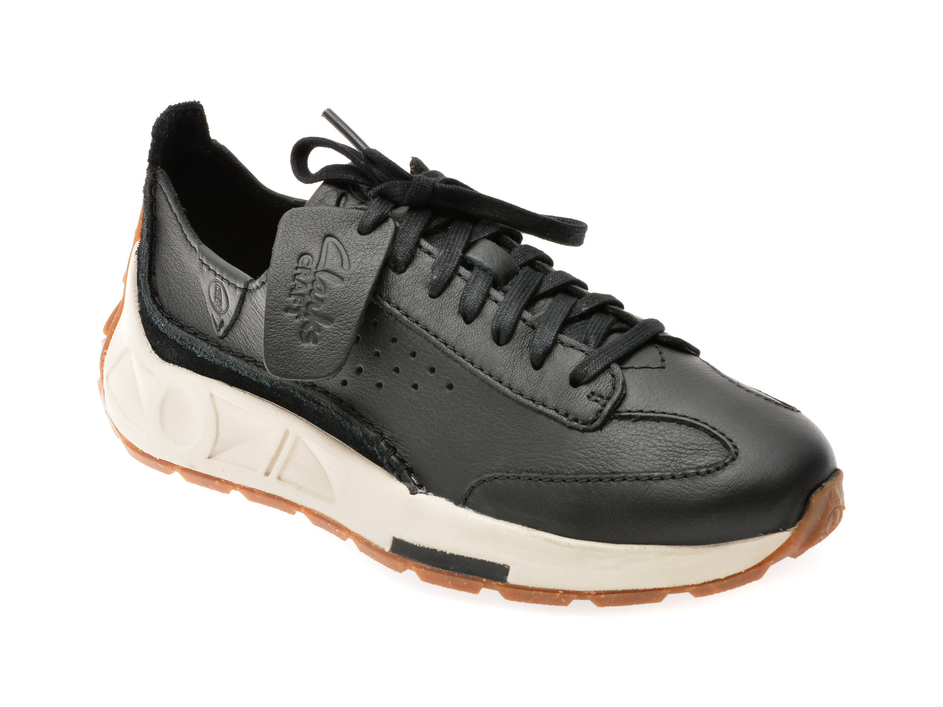 Pantofi sport CLARKS negri, CRAFT SPEED, din piele naturala