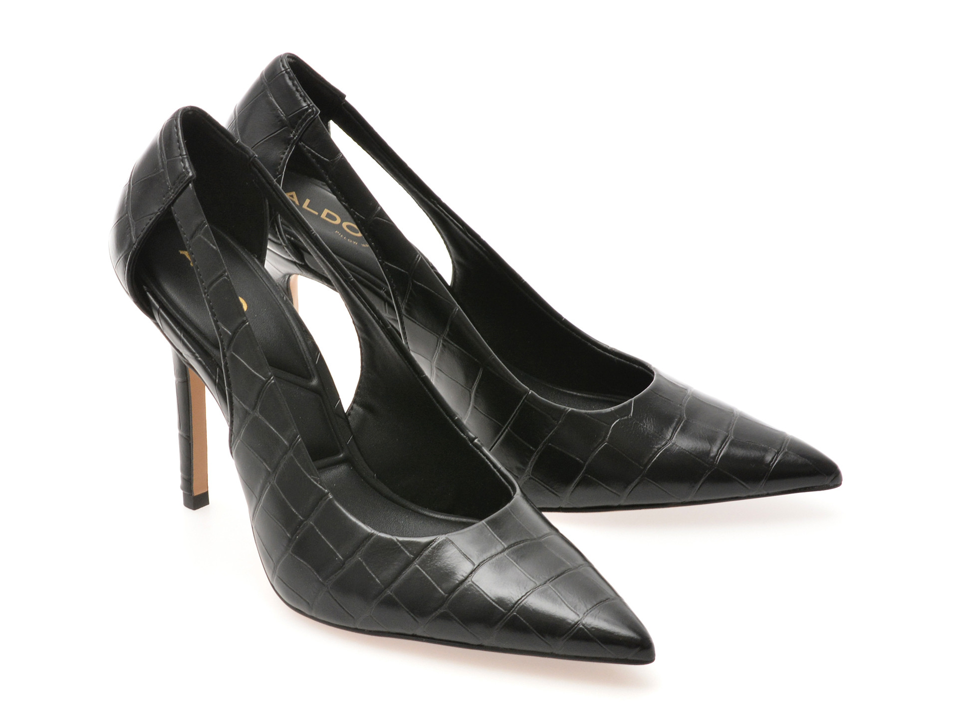 Pantofi eleganti ALDO negri, MESARTHIM 001, din piele ecologica