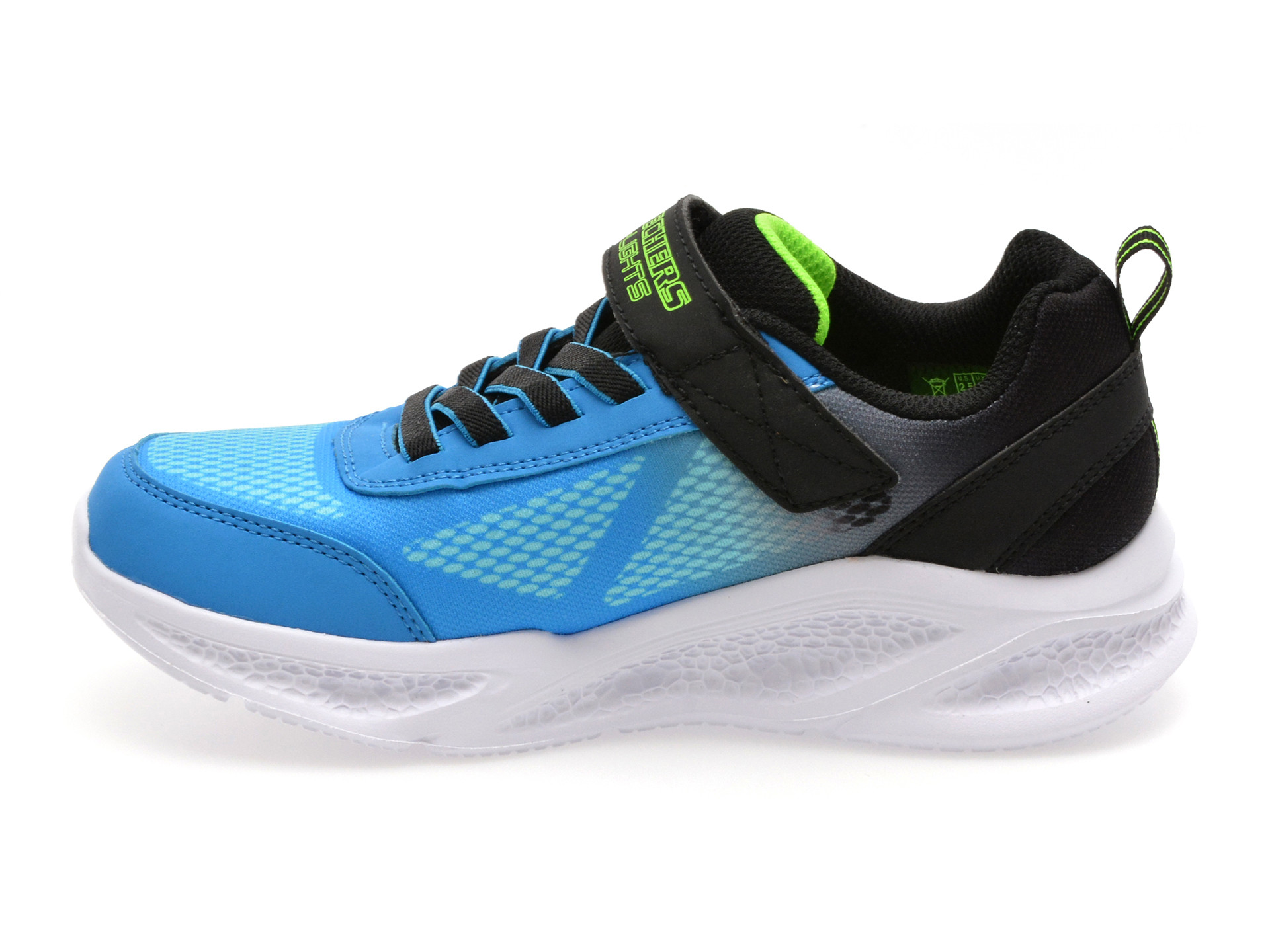 Pantofi sport SKECHERS albastri, METEOR-LIGHTS, din material textil