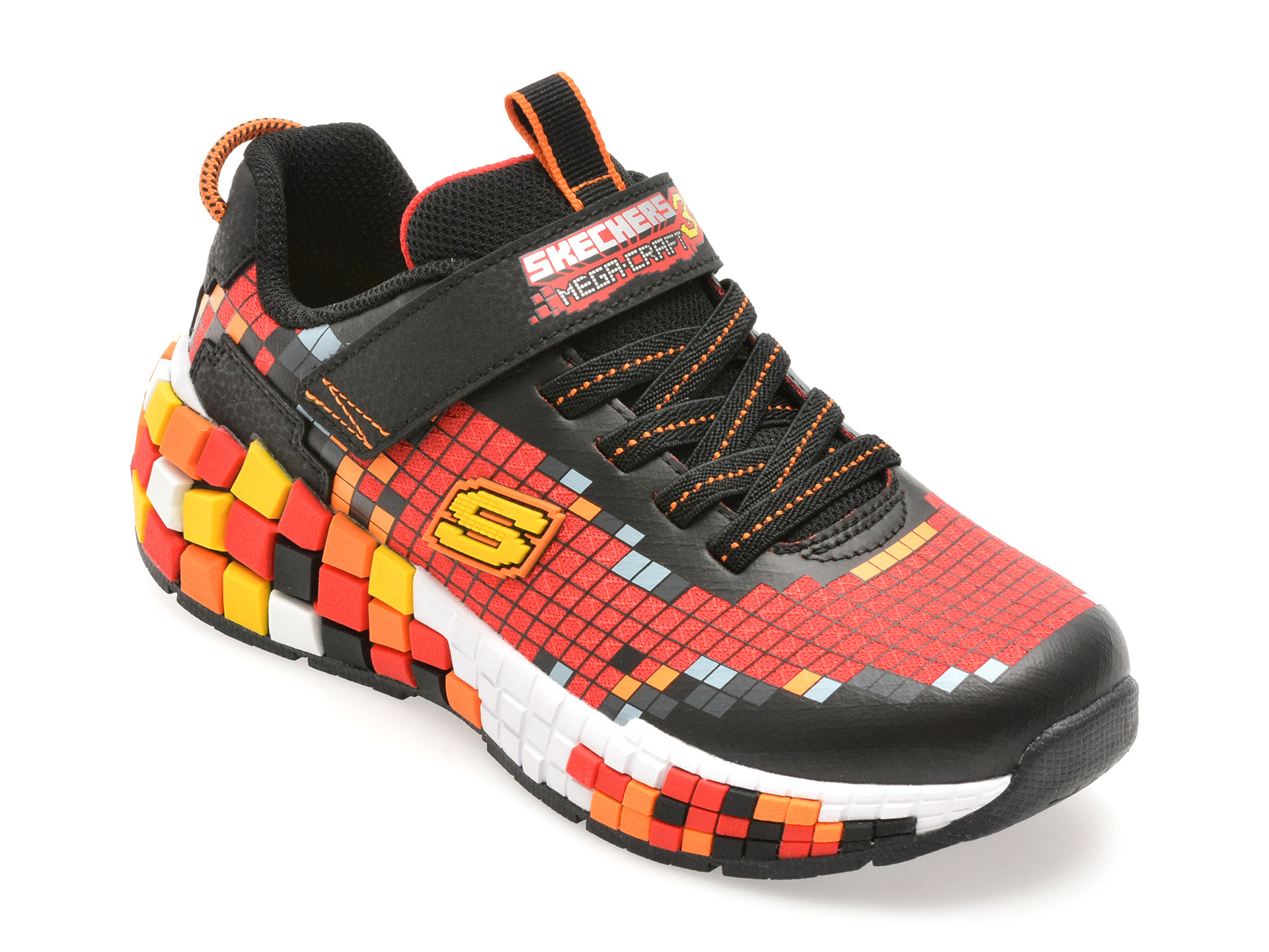 Pantofi sport SKECHERS rosii, MEGA-CRAFT 3.0, din piele ecologica