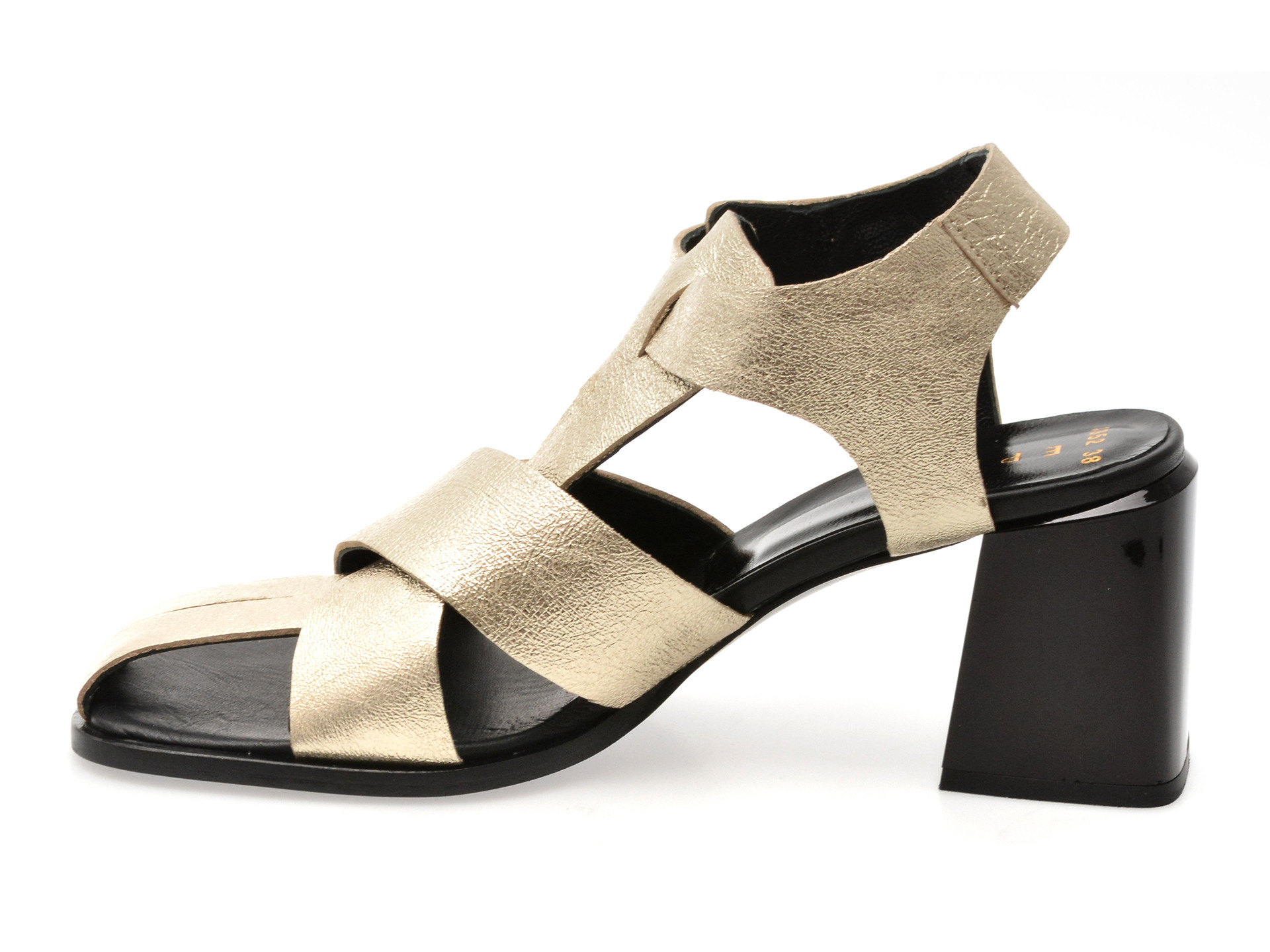 Sandale EPICA aurii, 3352, din piele naturala