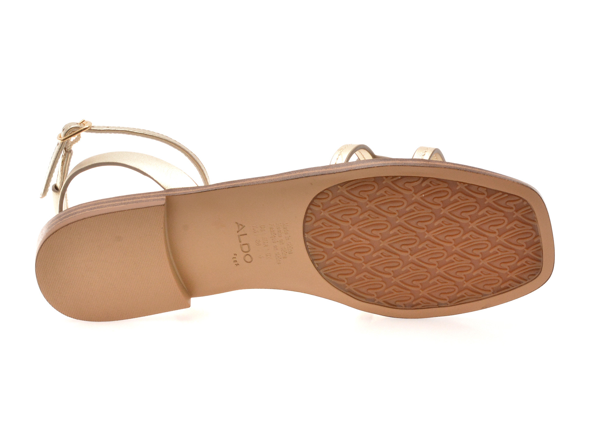 Sandale ALDO aurii, GREENGROVE 710, din piele naturala
