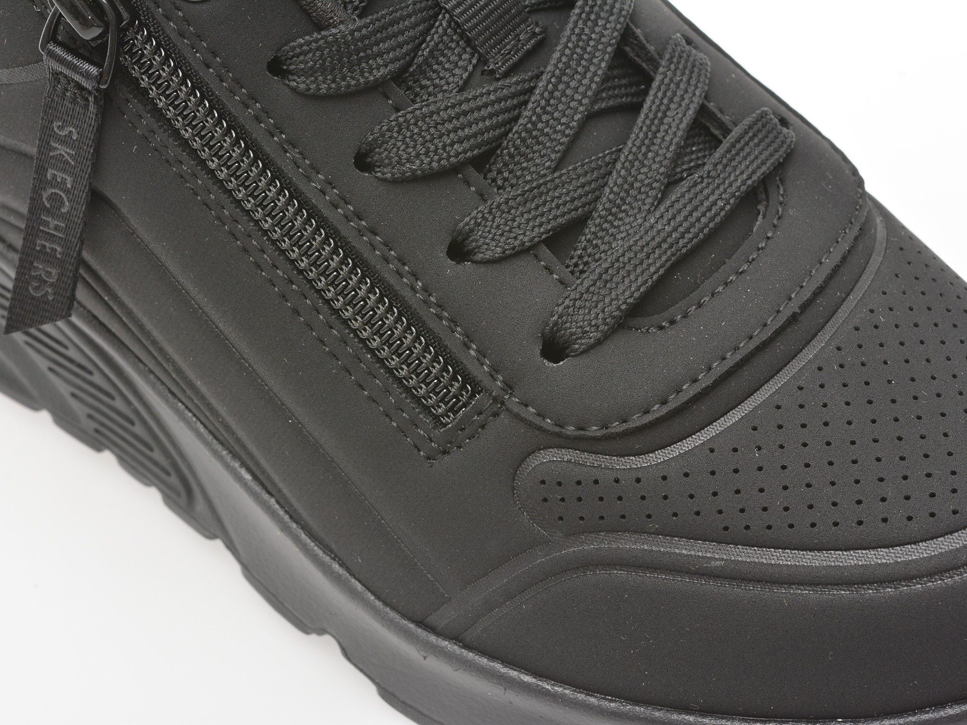 Pantofi sport SKECHERS negri, UNO LITE, din piele ecologica