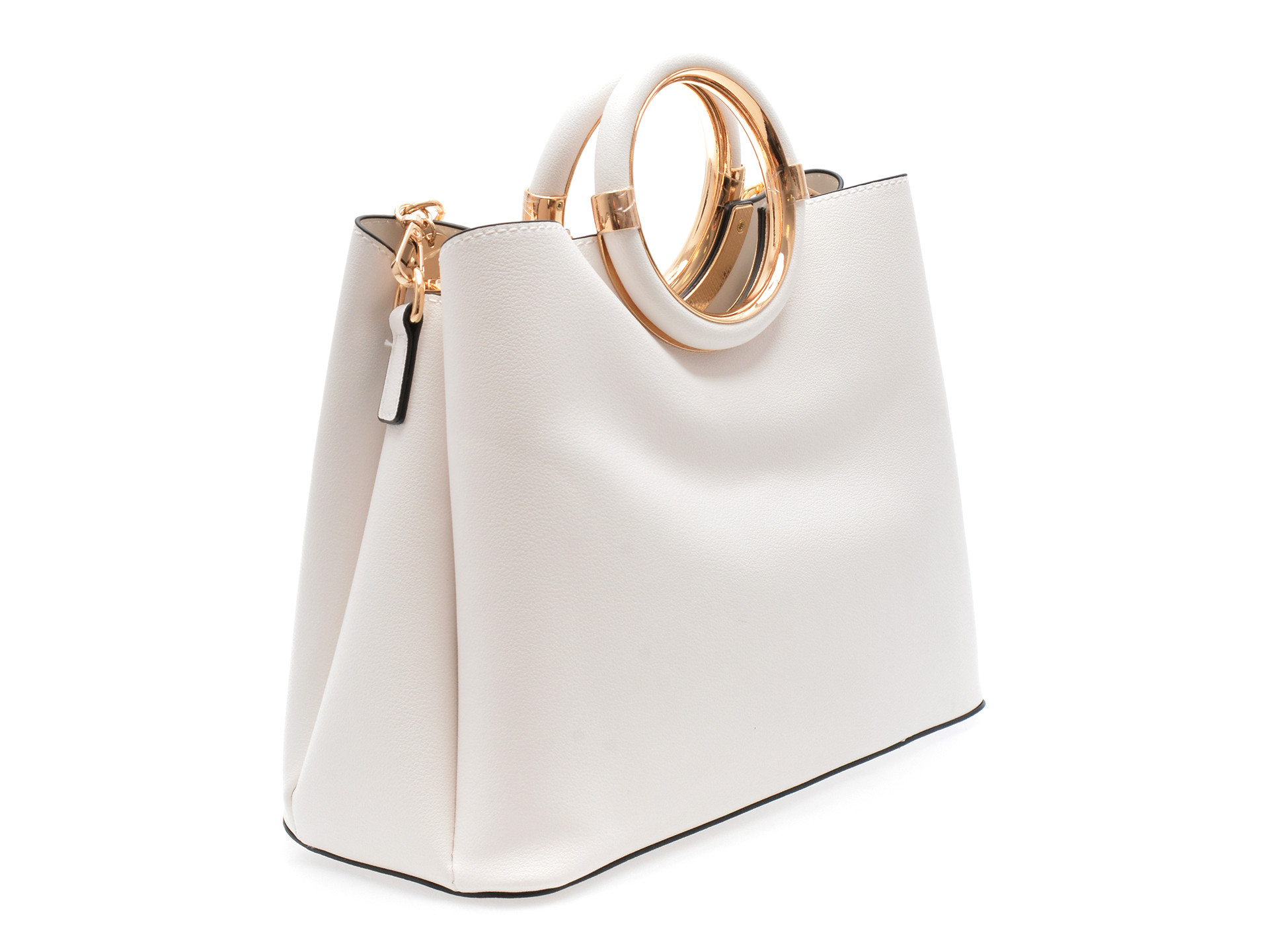 Geanta ALDO alba, DOVIE 260, din piele ecologica