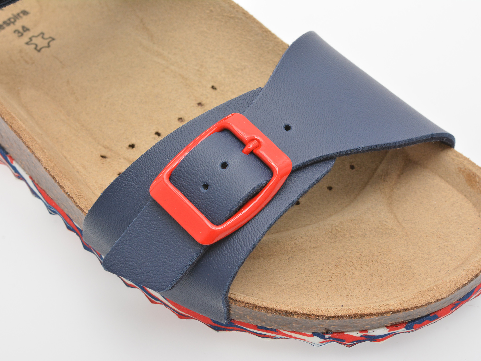 Sandale GEOX bleumarin, J028LB, din piele ecologica