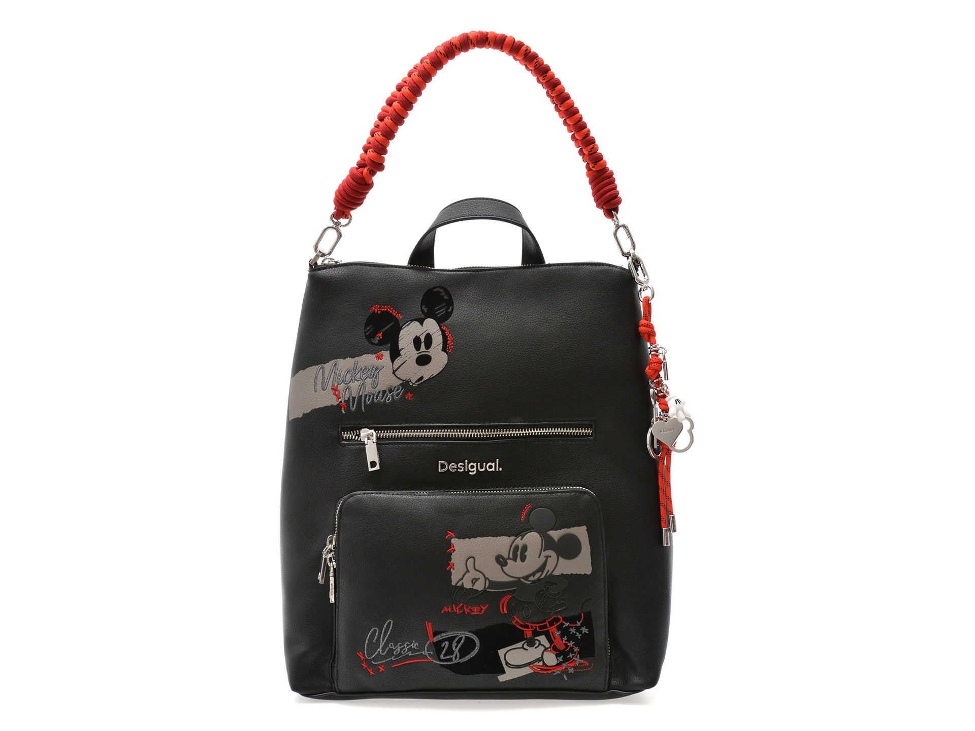 Geanta DESIGUAL negru, WAKP01, din piele ecologica