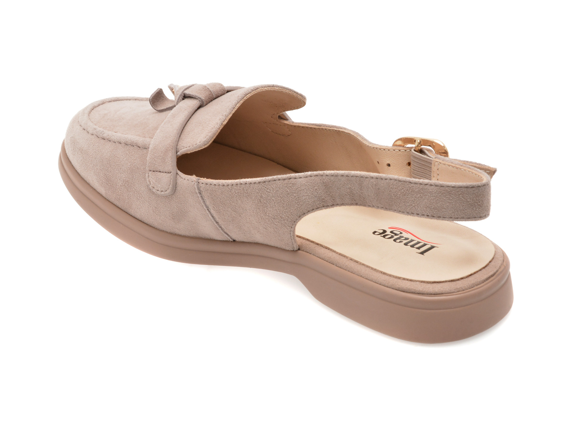 Pantofi IMAGE gri, 2972, din piele intoarsa