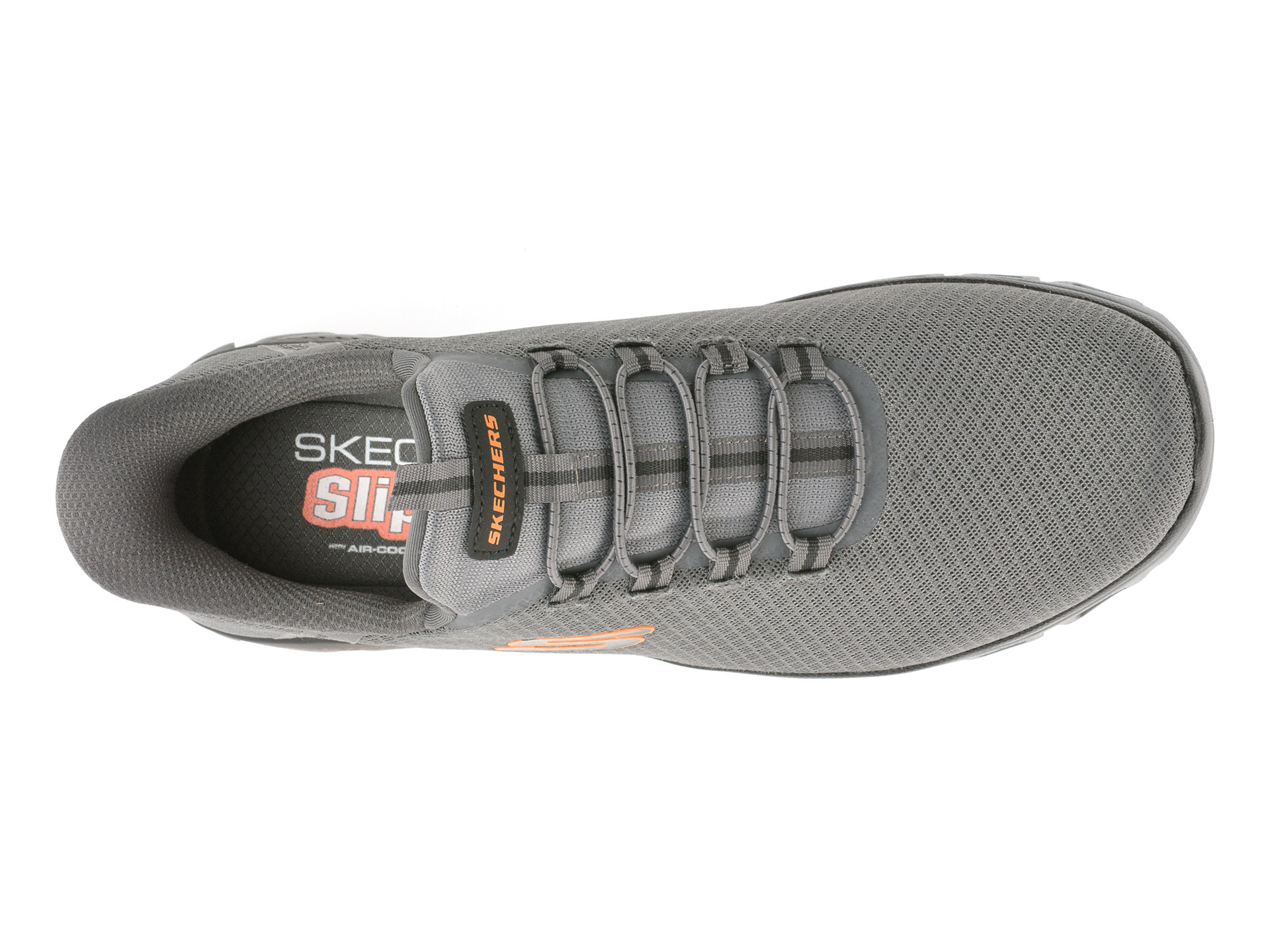 Pantofi sport SKECHERS gri, GLIDE-STEP, din material textil