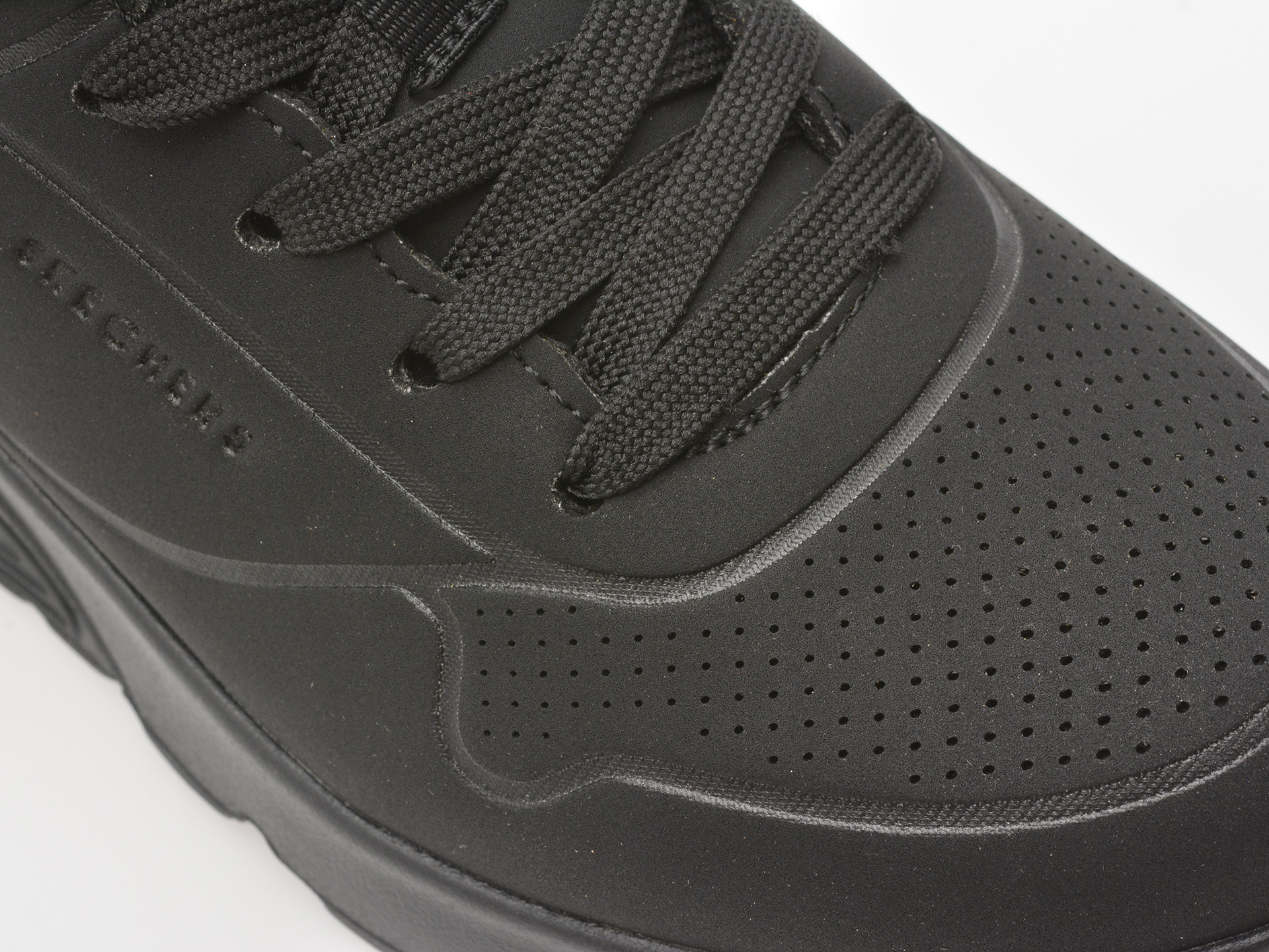 Pantofi sport SKECHERS negri, UNO LITE, din piele ecologica
